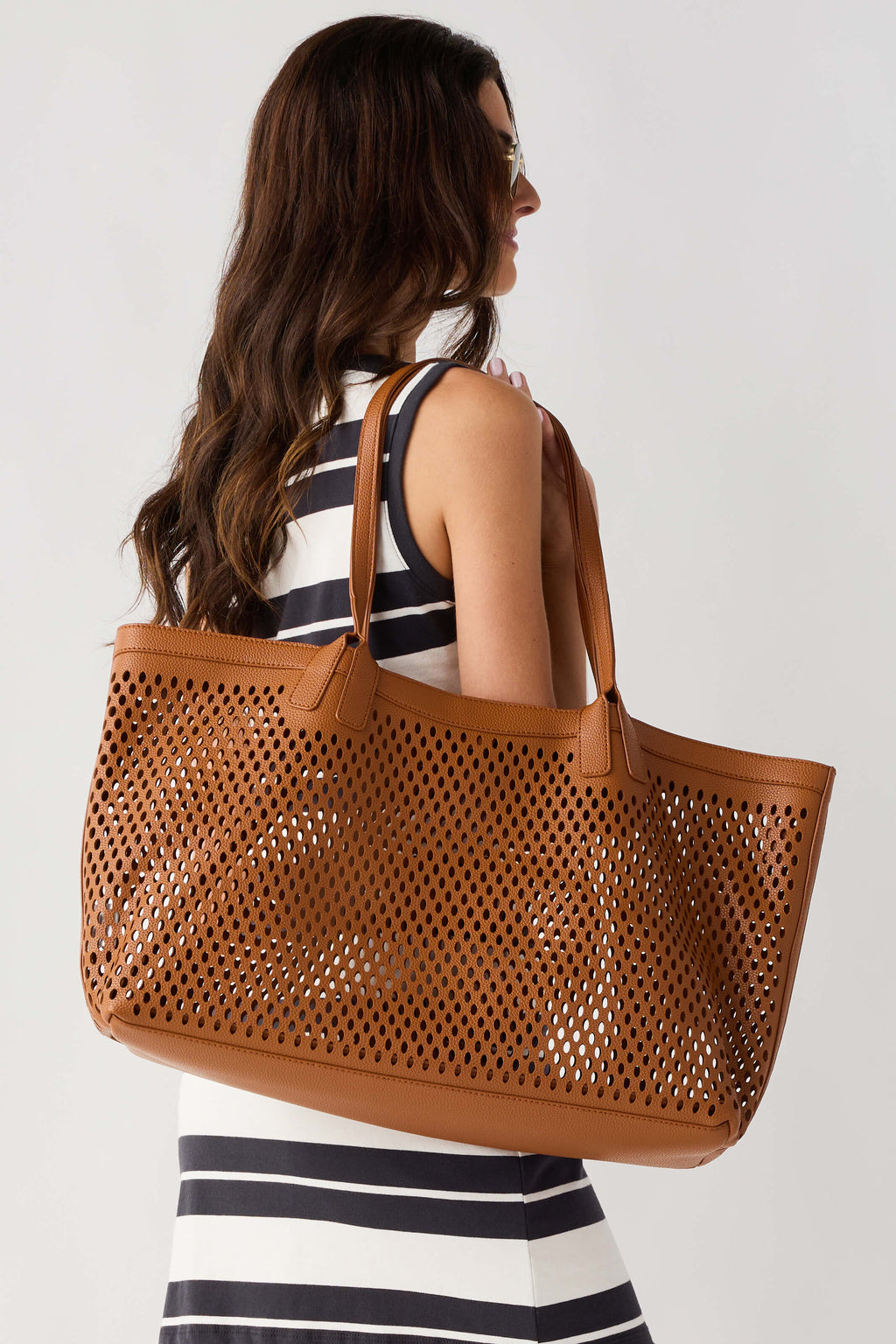 Street Level Madison Perforated Tote