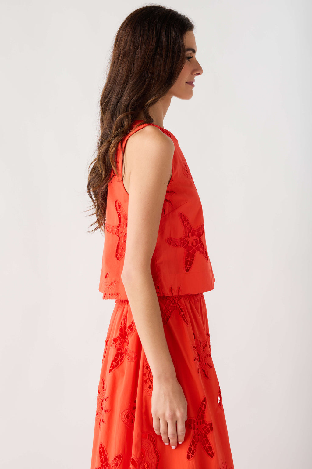 Skies Are Blue Summer Eyelet Top