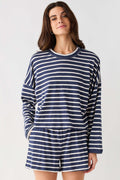 By Together Stay In Striped Short Set