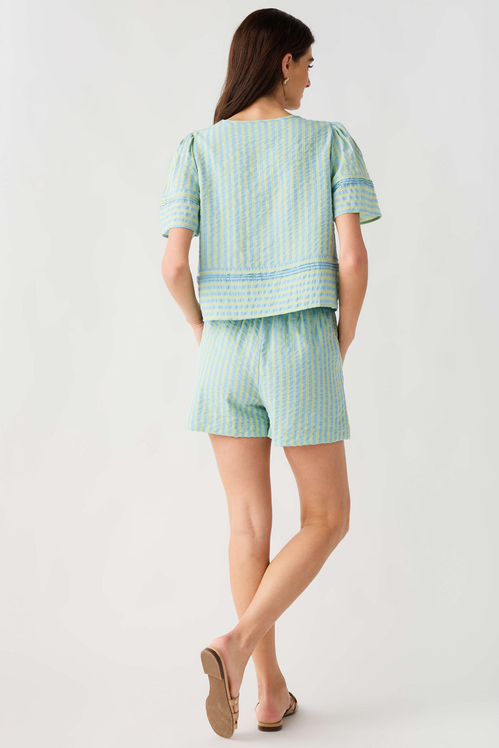 &Merci Striped Short Set