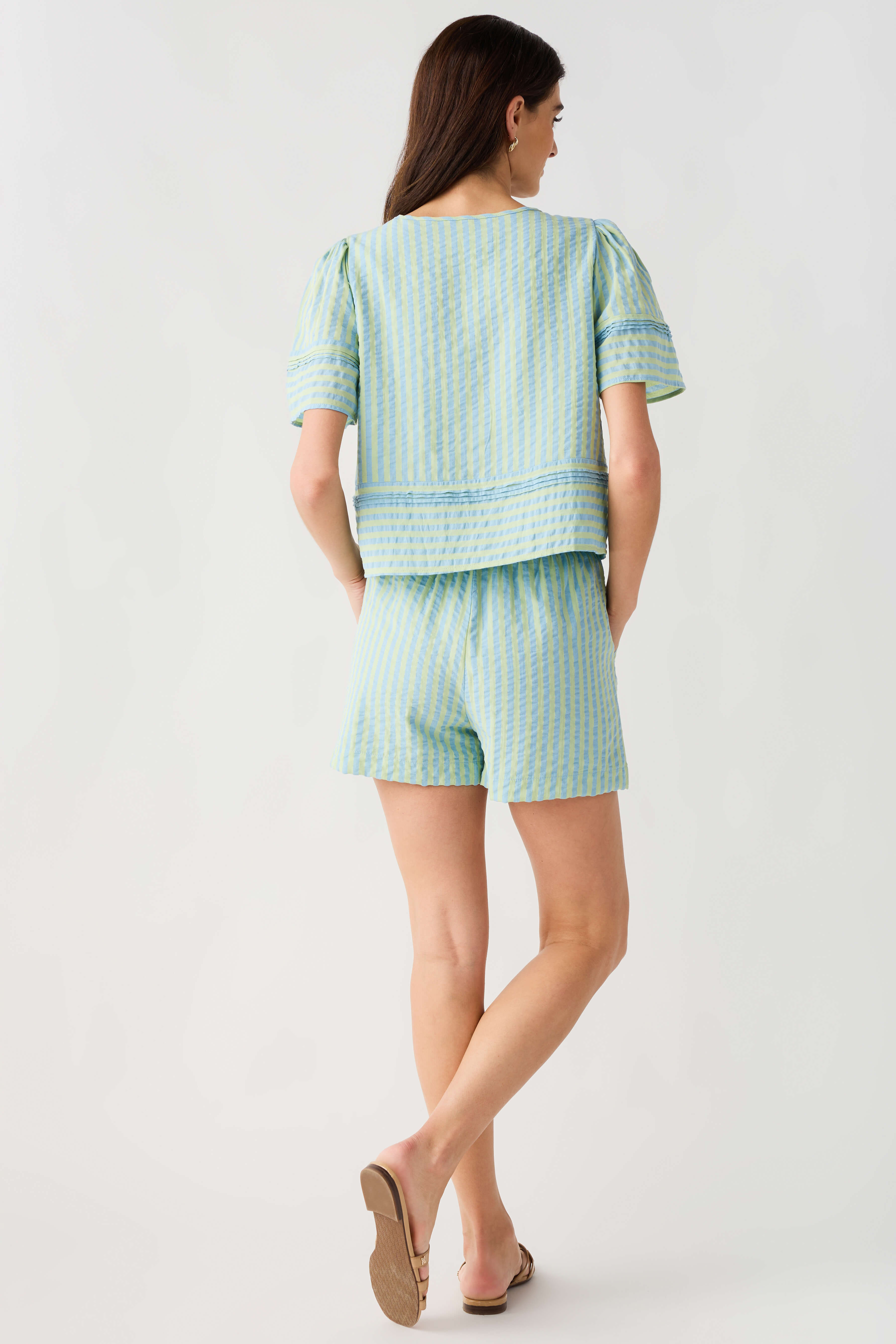 &Merci Striped Short Set