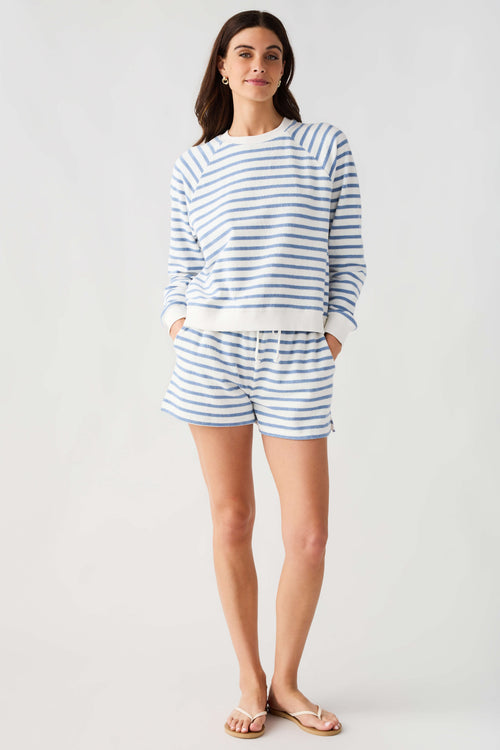Miou Muse Terry Striped Relaxed Short Set