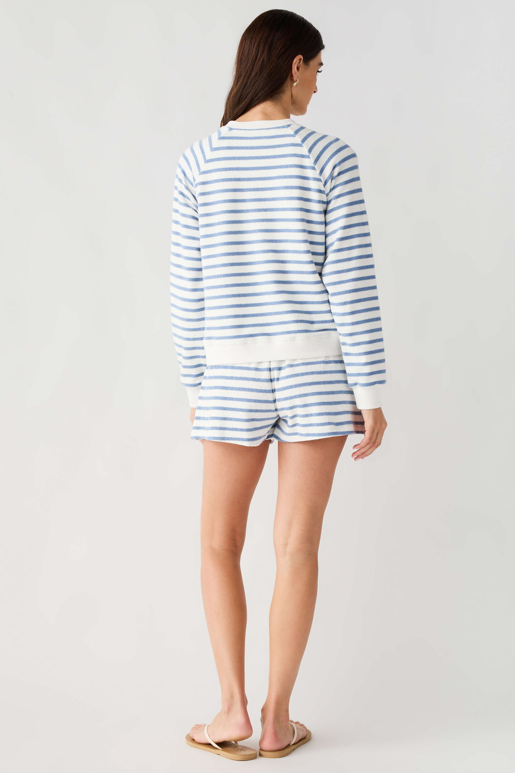 Miou Muse Terry Striped Relaxed Short Set