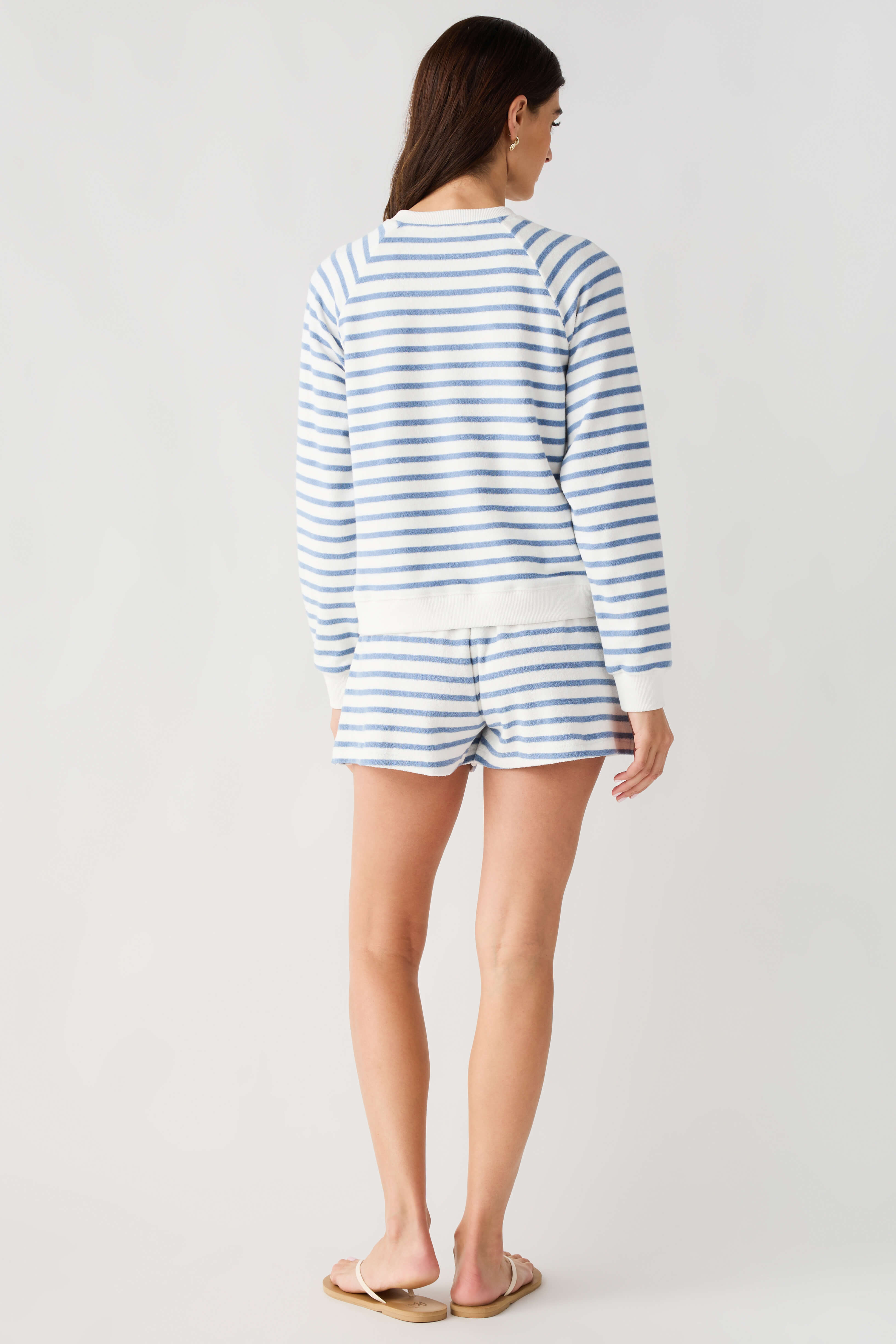Miou Muse Terry Striped Relaxed Short Set