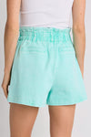 Skies Are Blue Paperbag Denim Shorts