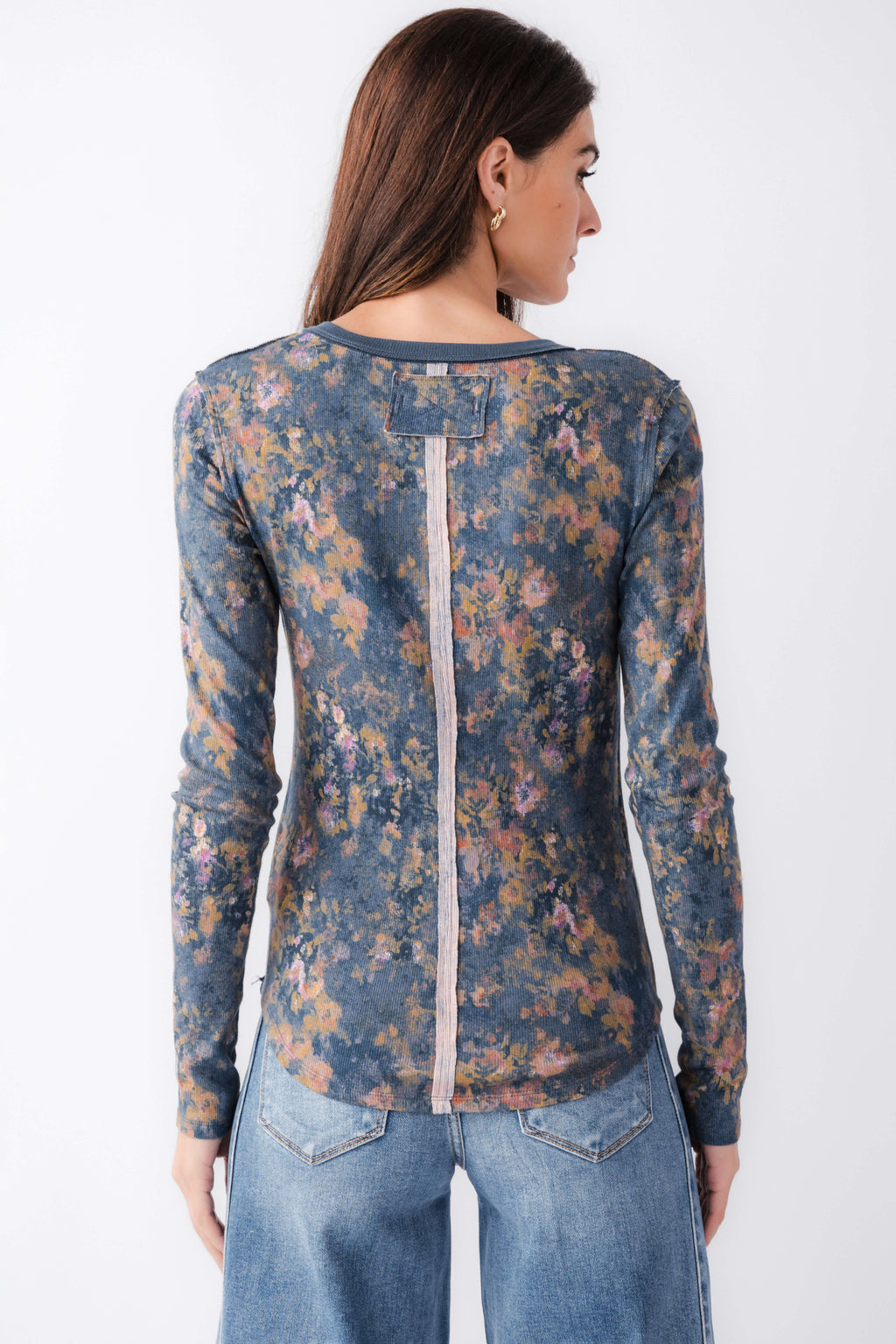 Free People Jamie Printed Henley