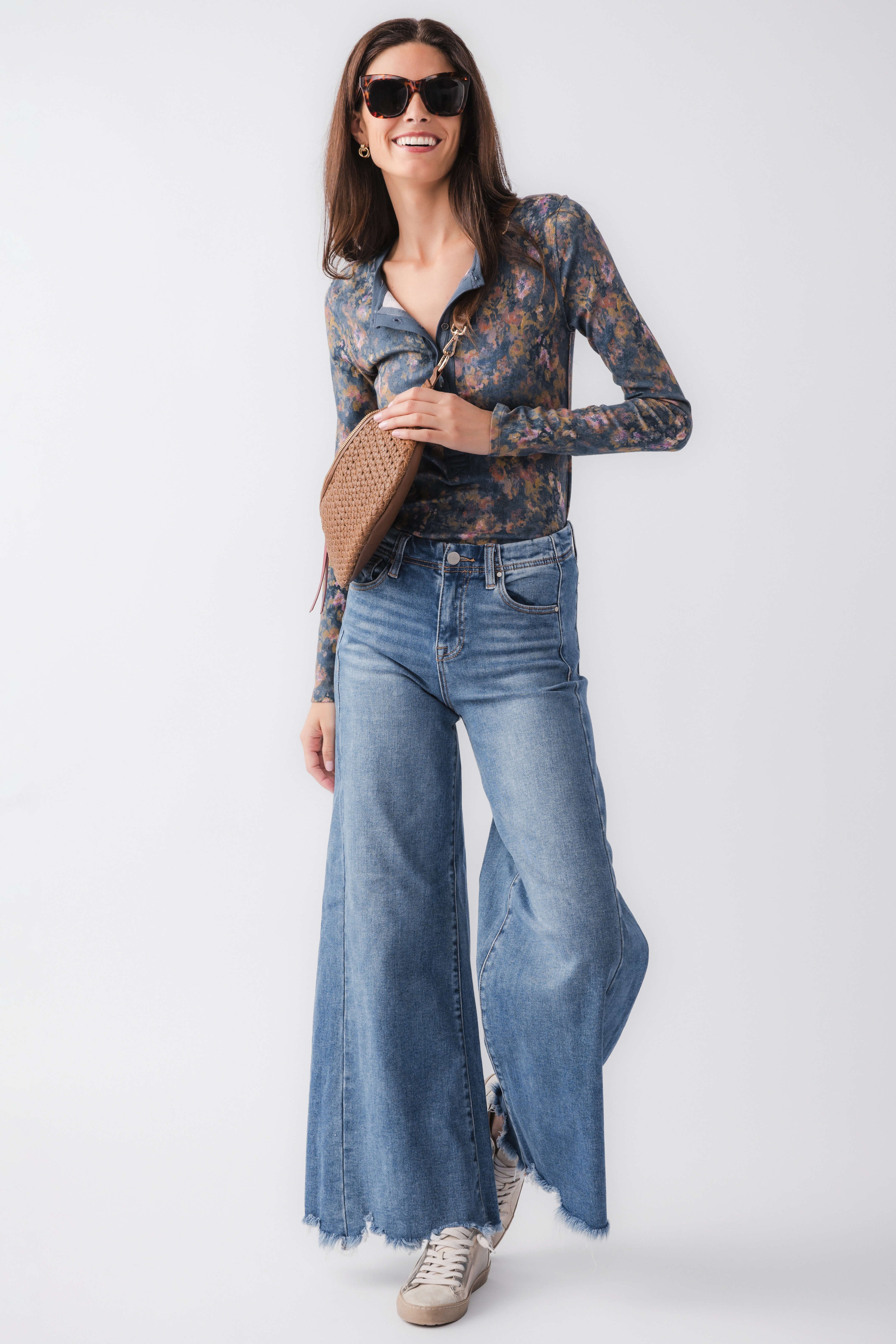 Free People Jamie Printed Henley