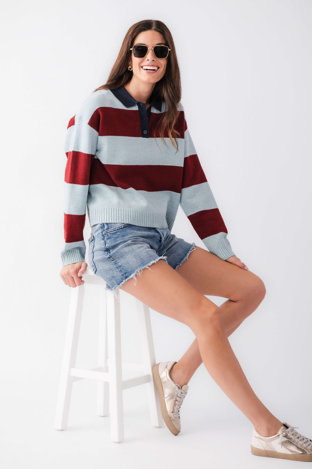 Wishlist Collared Rugby Sweater