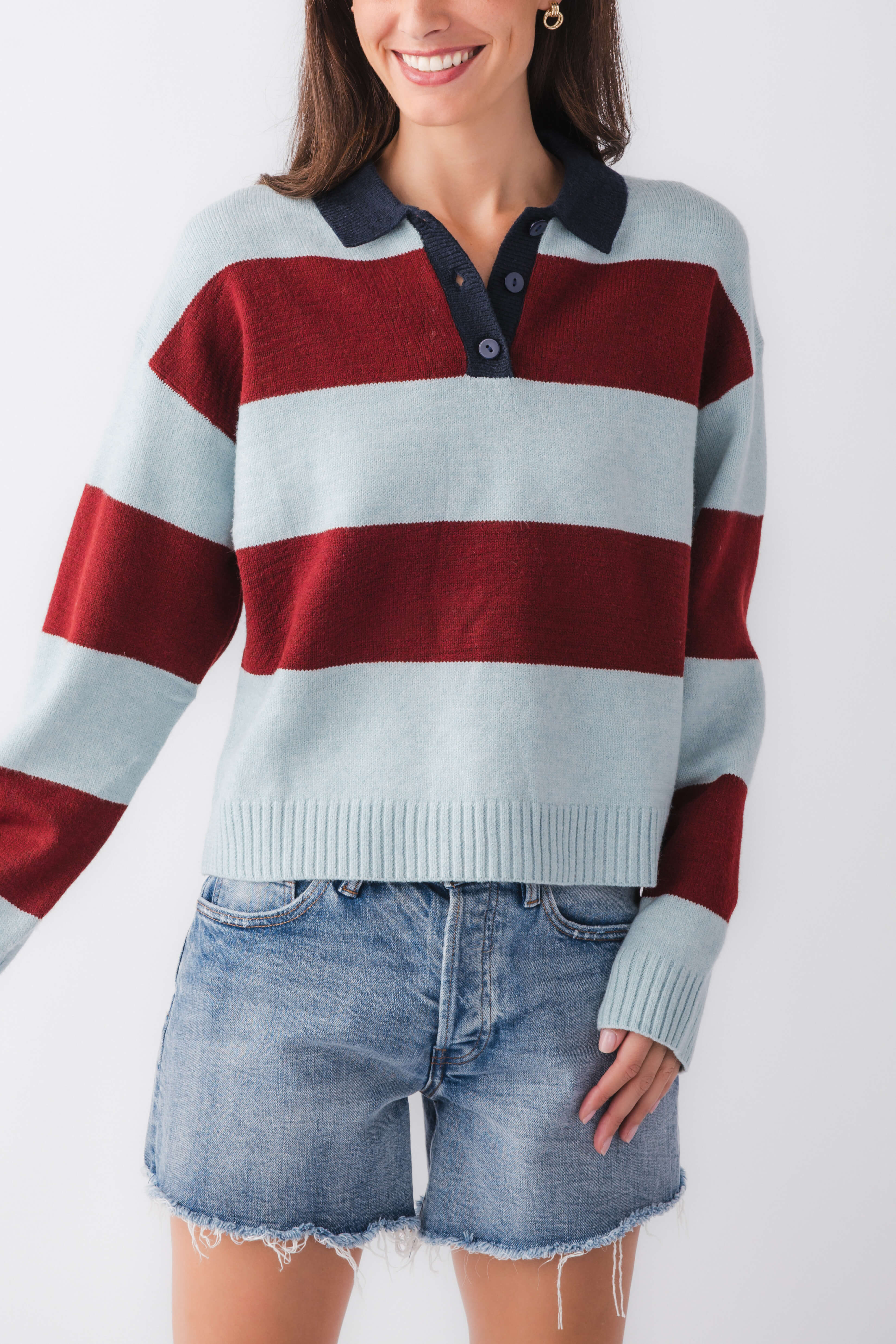 Wishlist Collared Rugby Sweater