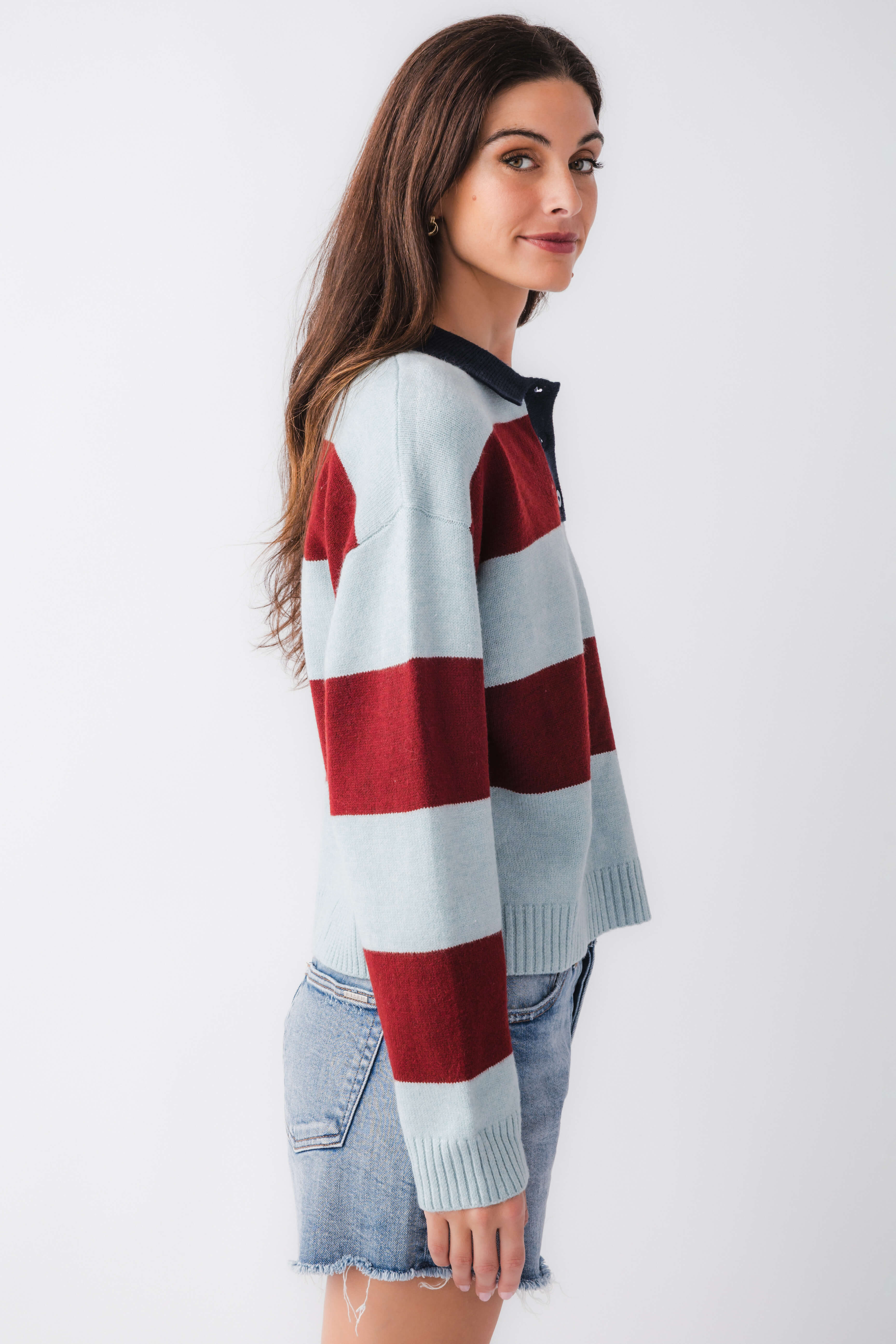 Wishlist Collared Rugby Sweater