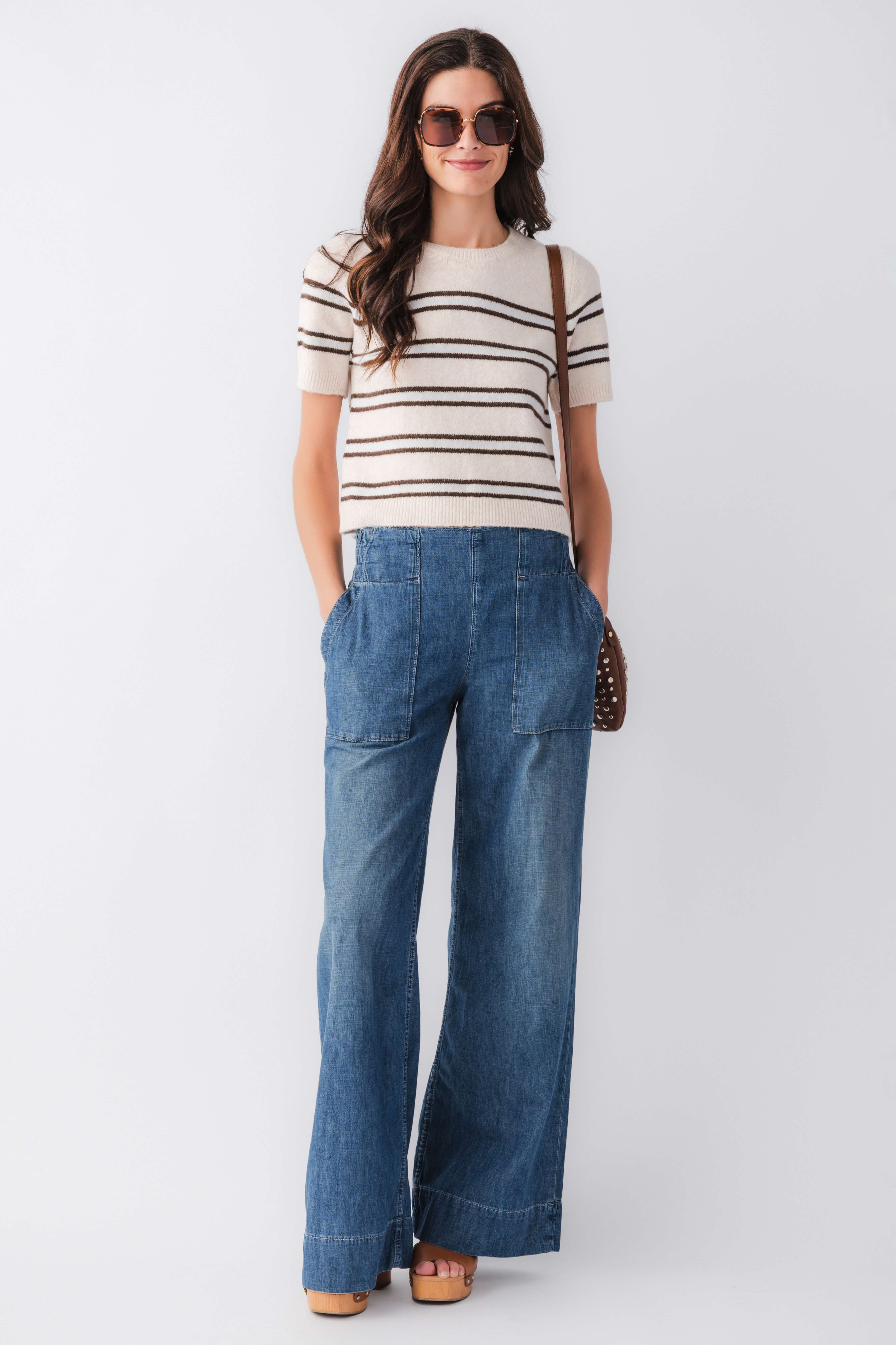 Free People Breezy Denim Pull On Pants – Social Threads