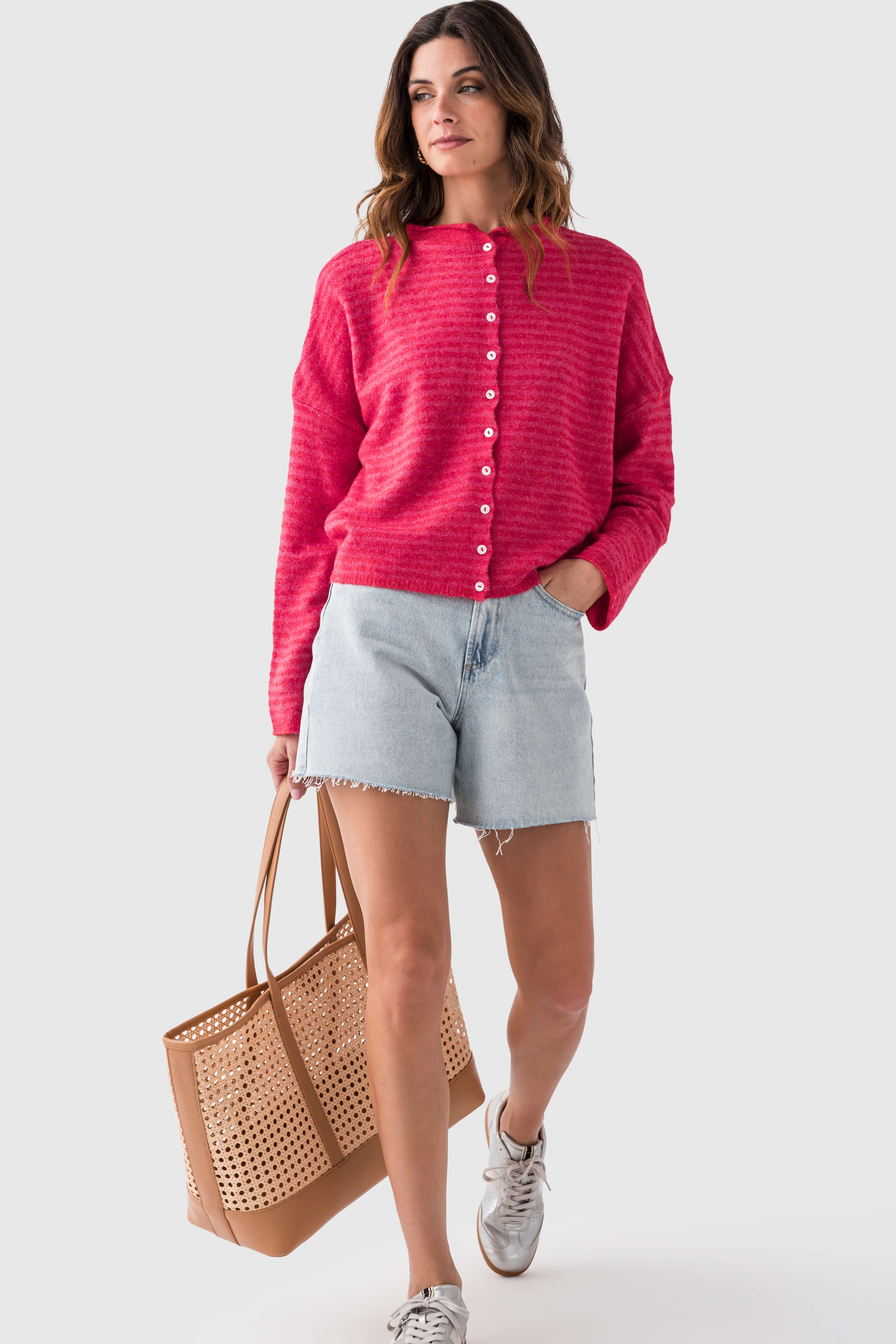 Things Between Skinny Striped Piper Cardigan