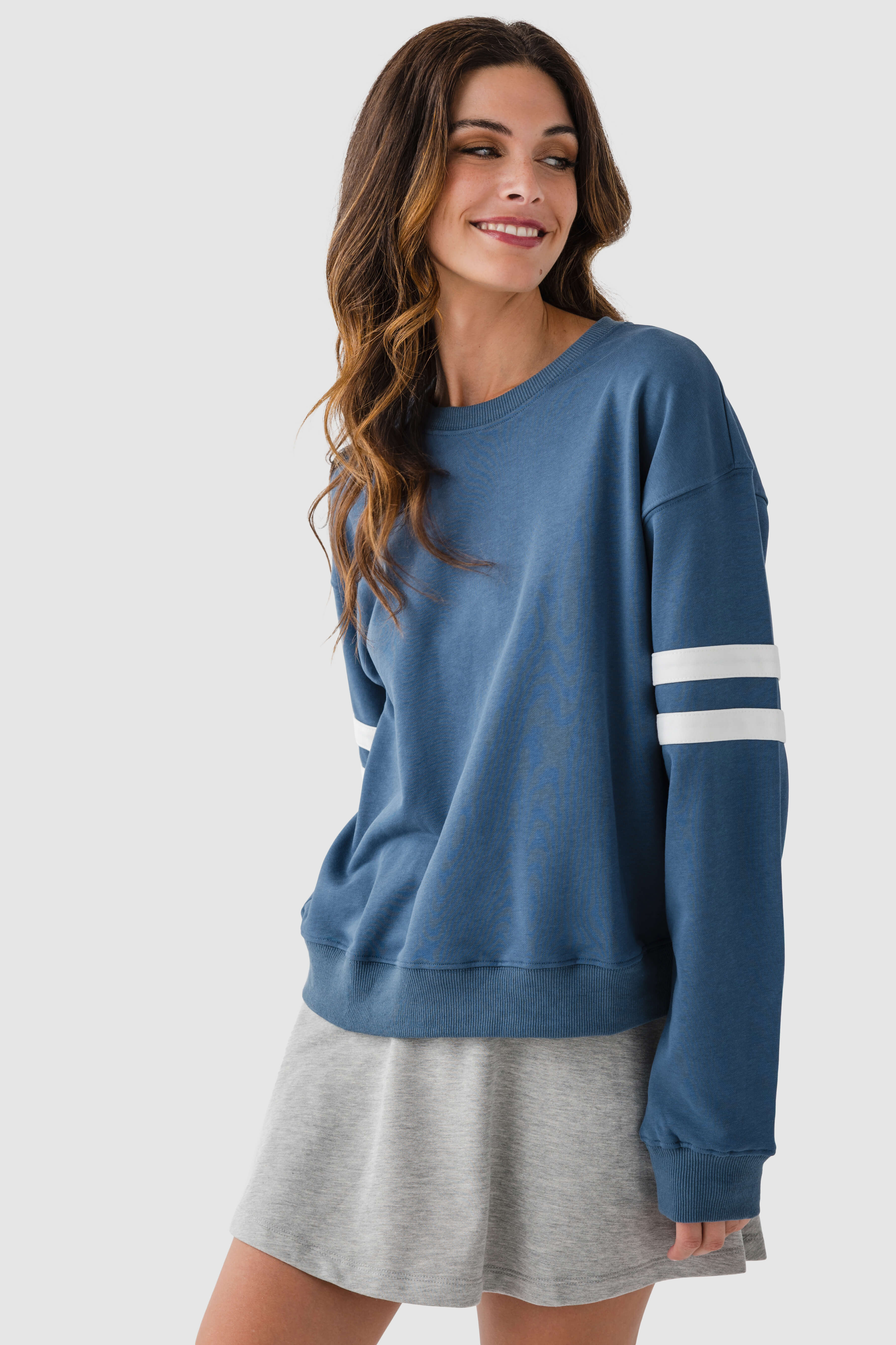 Wishlist Varsity Striped Knit Pullover