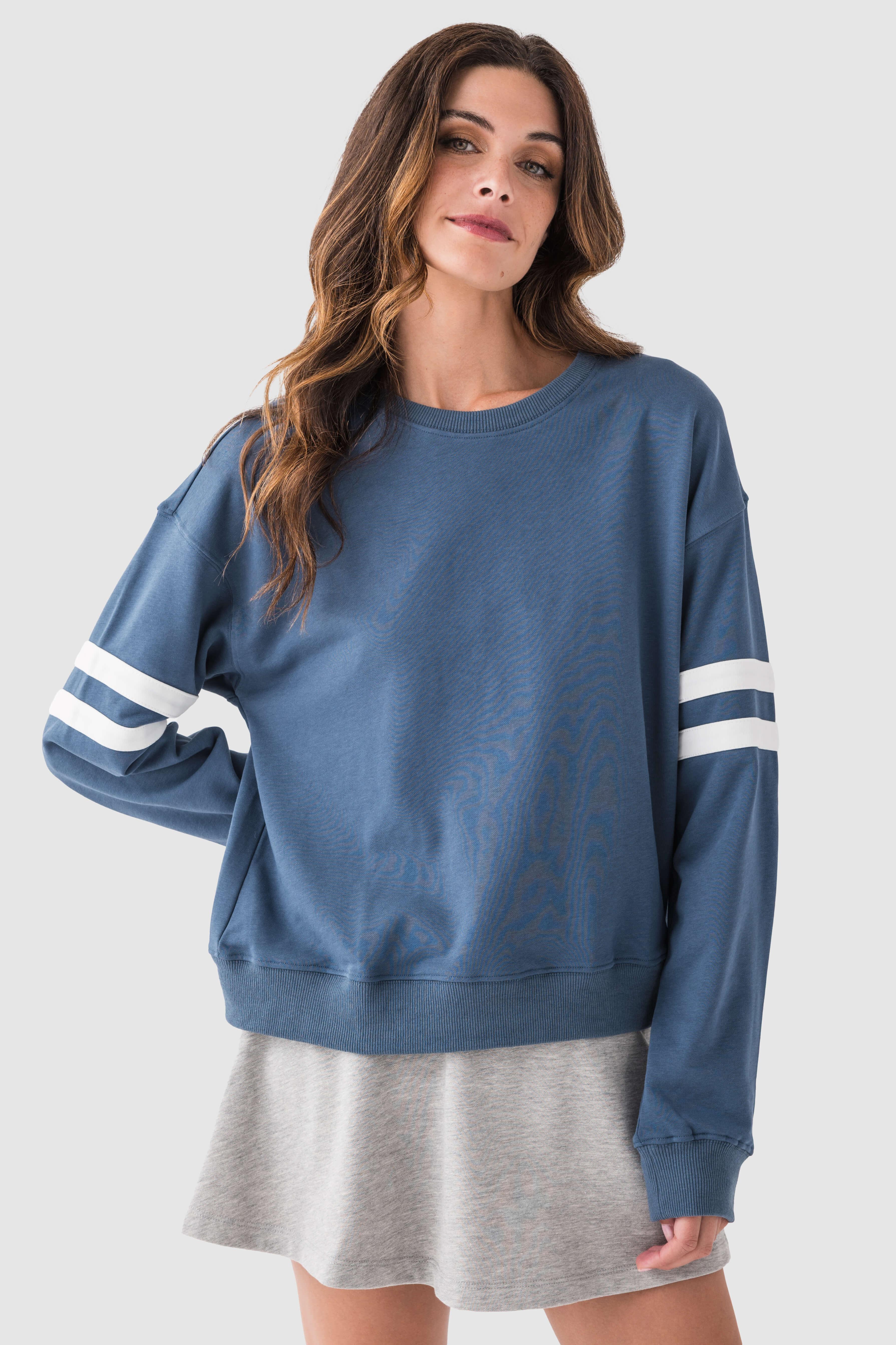 Wishlist Varsity Striped Knit Pullover