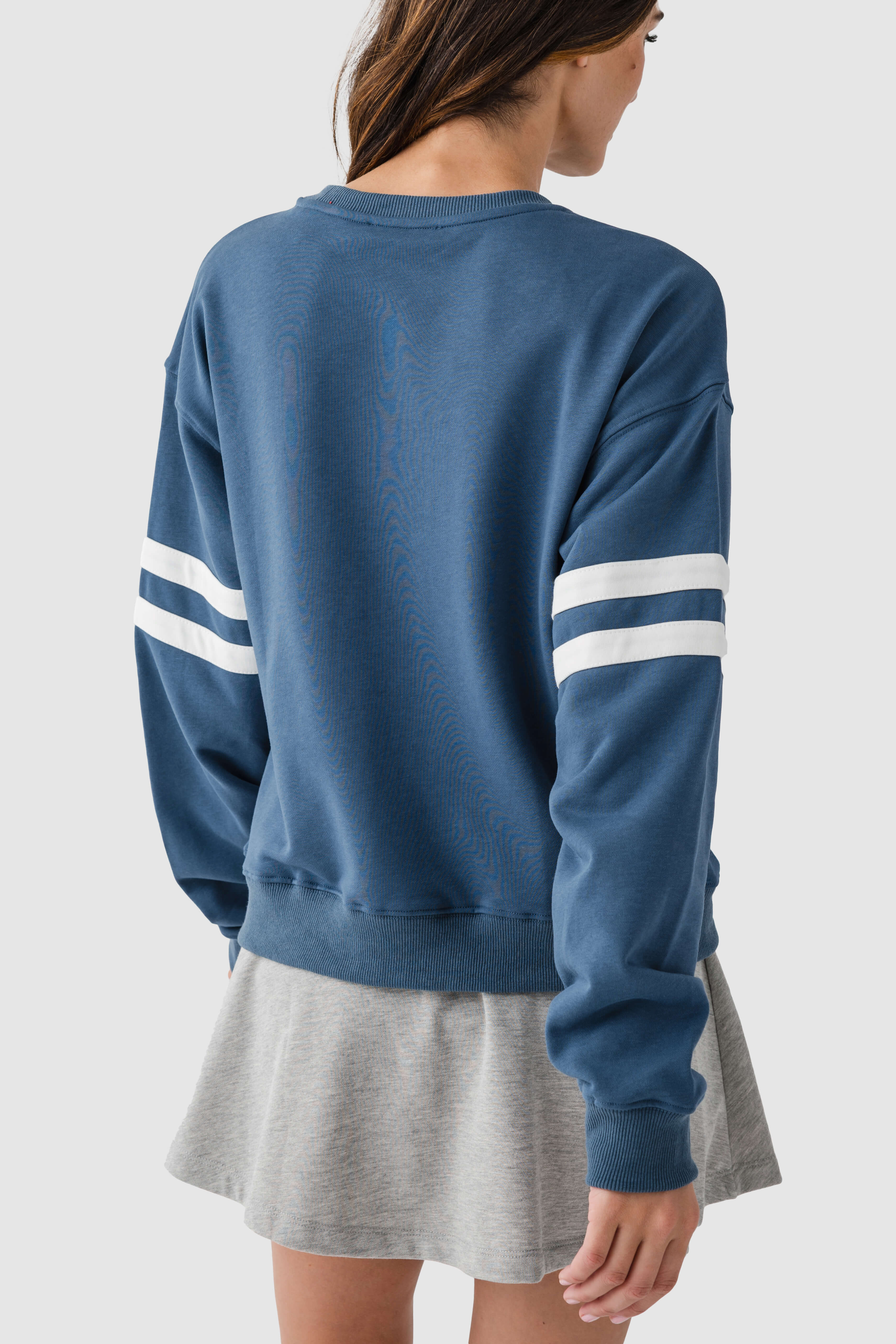 Wishlist Varsity Striped Knit Pullover