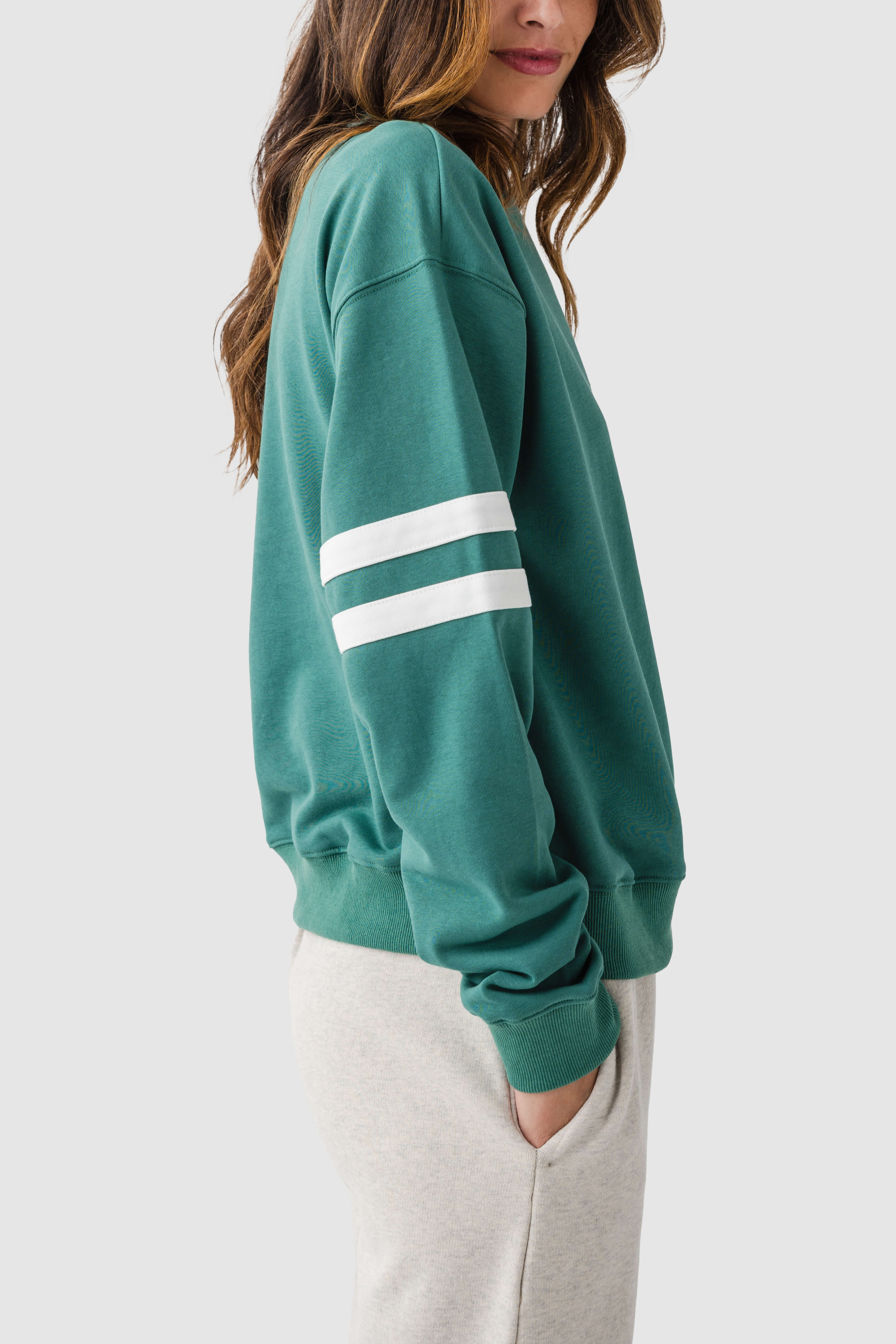 Wishlist Varsity Striped Knit Pullover