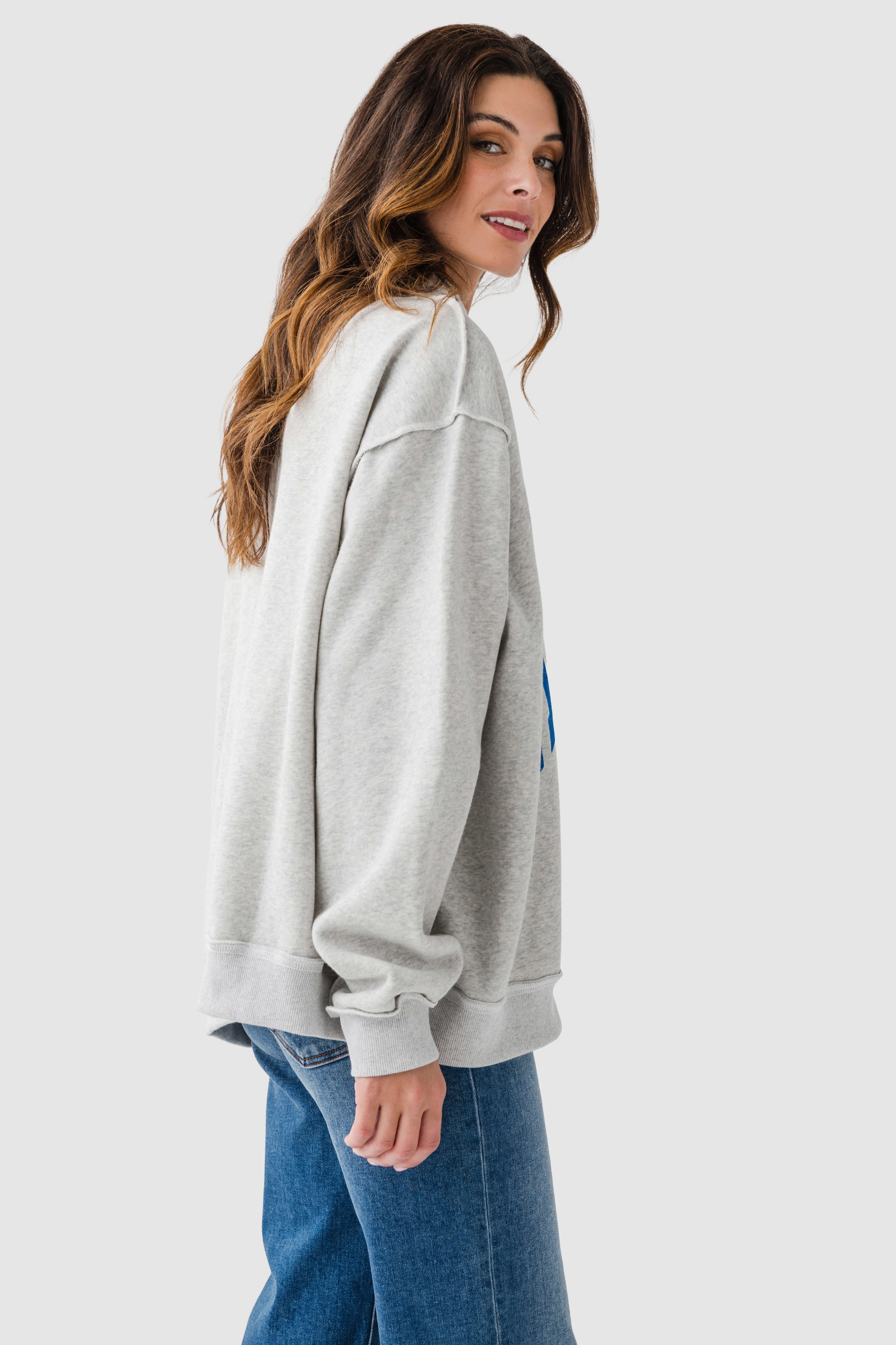 Bucketlist Reversible Mockneck Sweatshirt