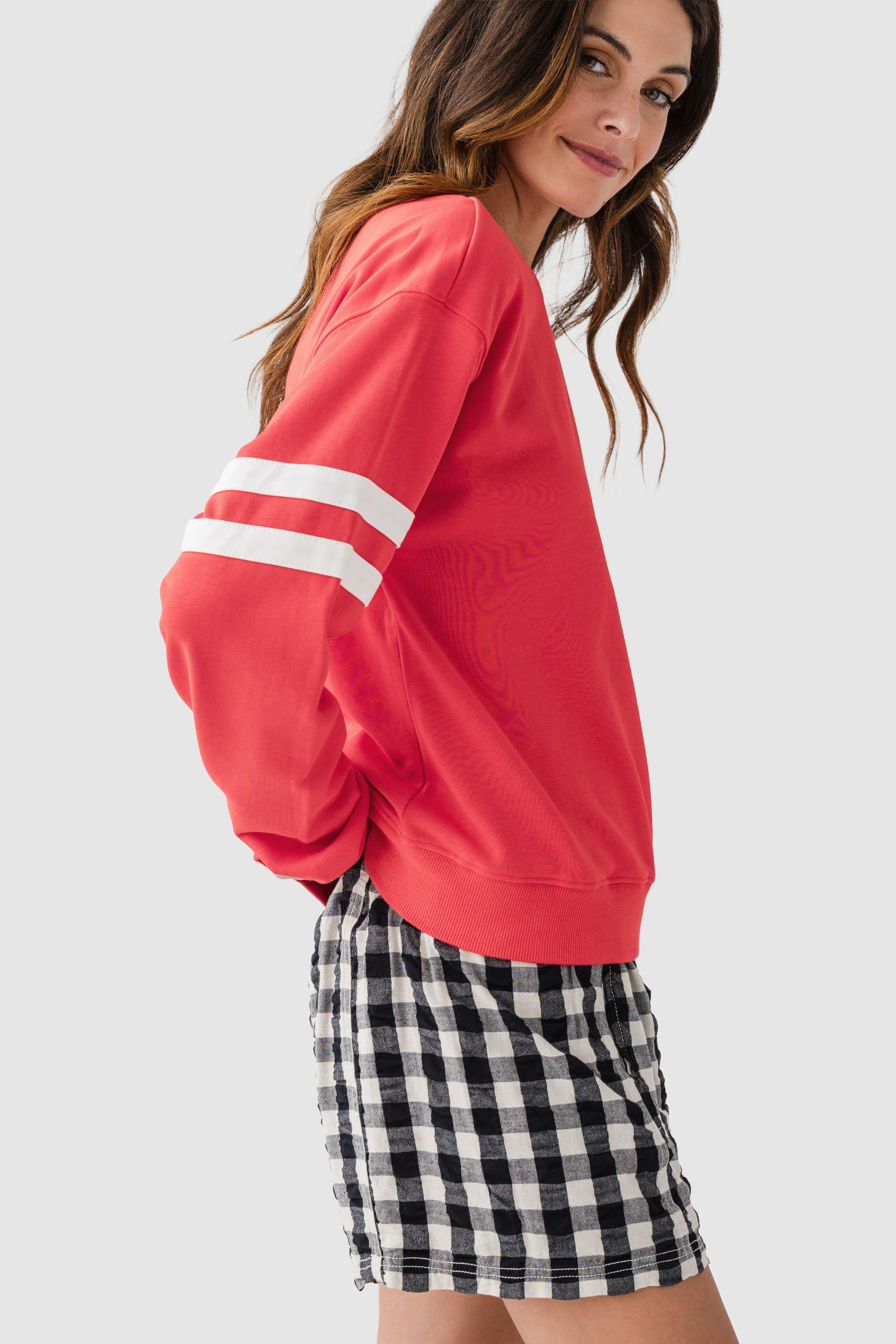 Wishlist Varsity Striped Knit Pullover