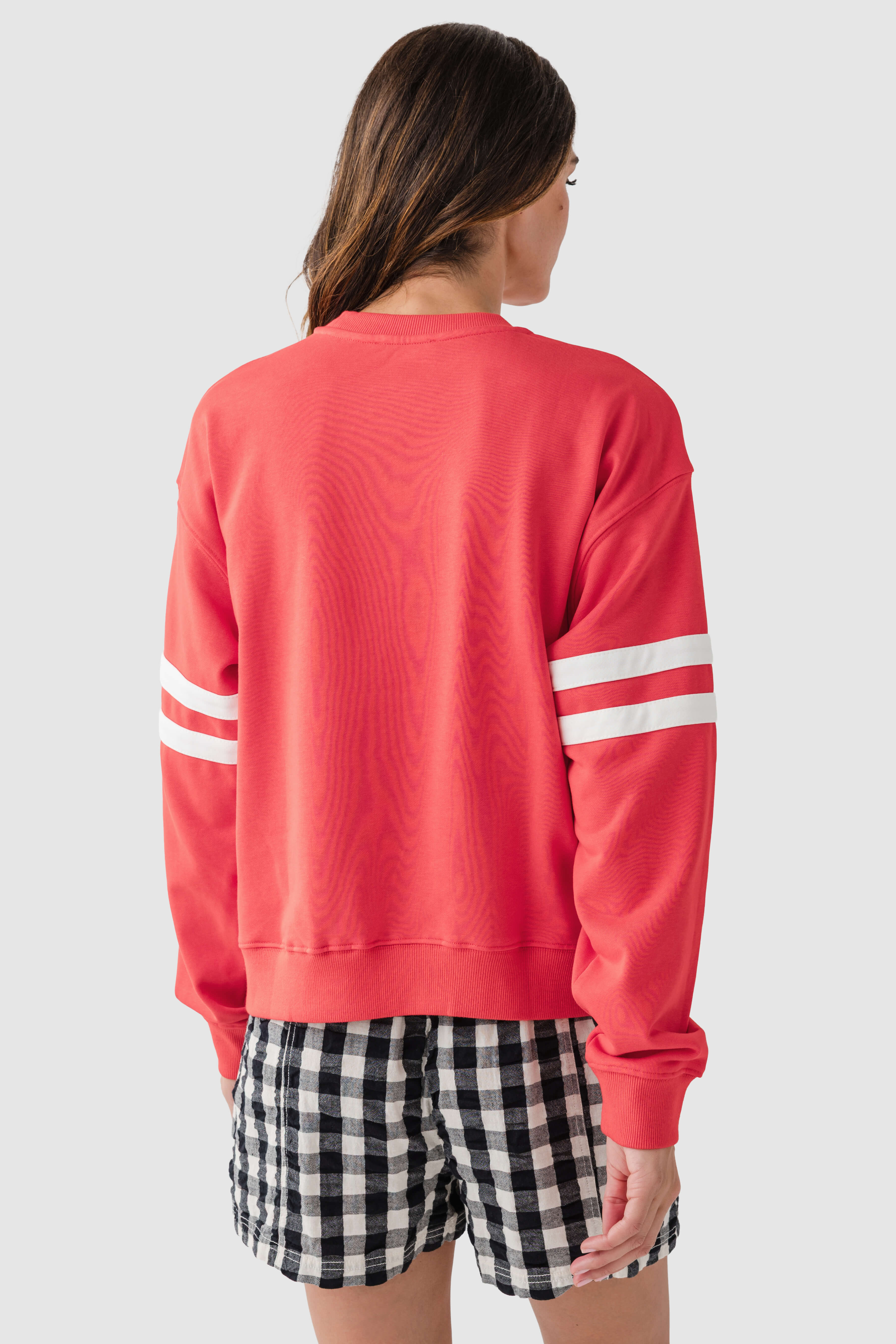 Wishlist Varsity Striped Knit Pullover