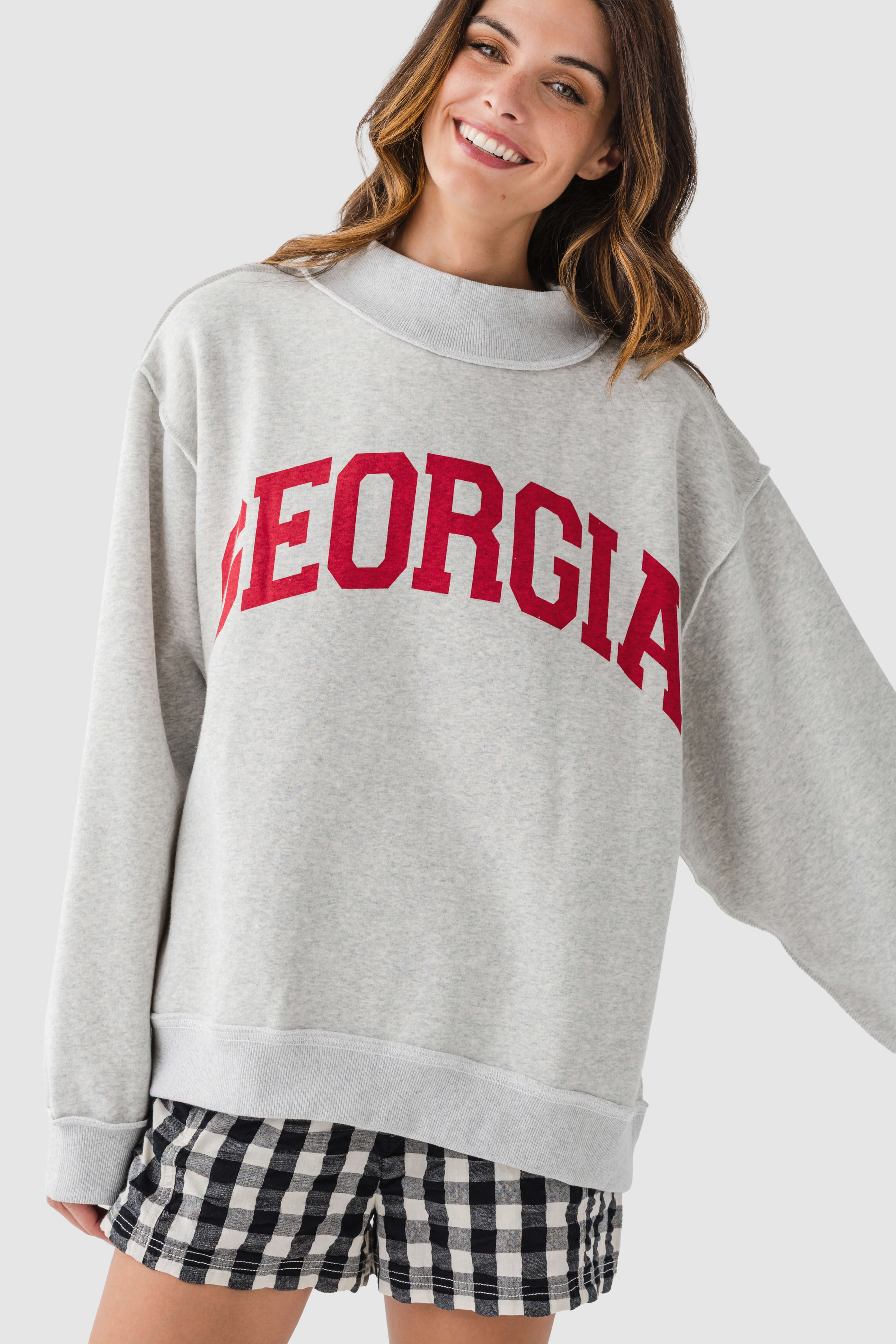 Bucketlist Reversible Mockneck Sweatshirt