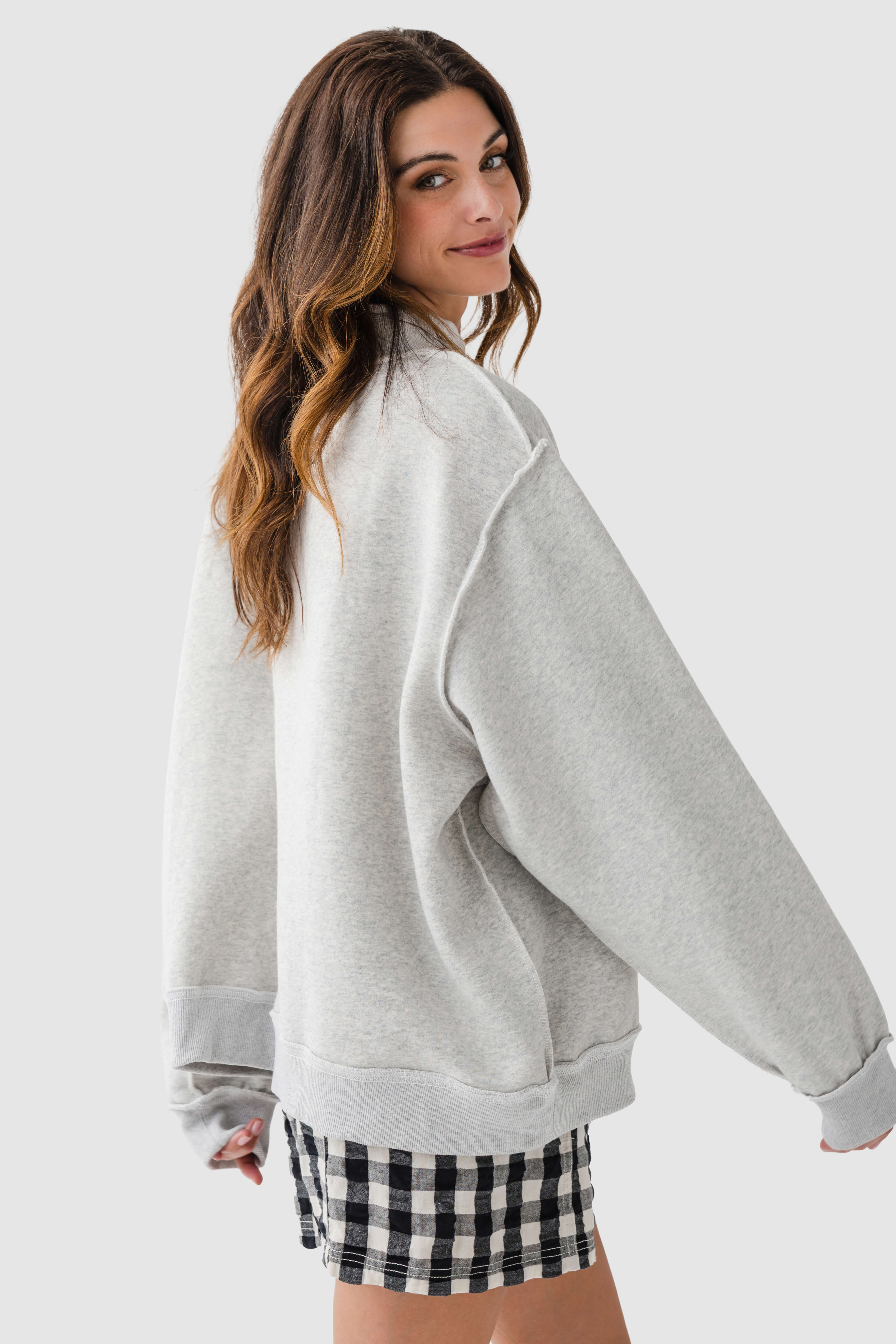 Bucketlist Reversible Mockneck Sweatshirt
