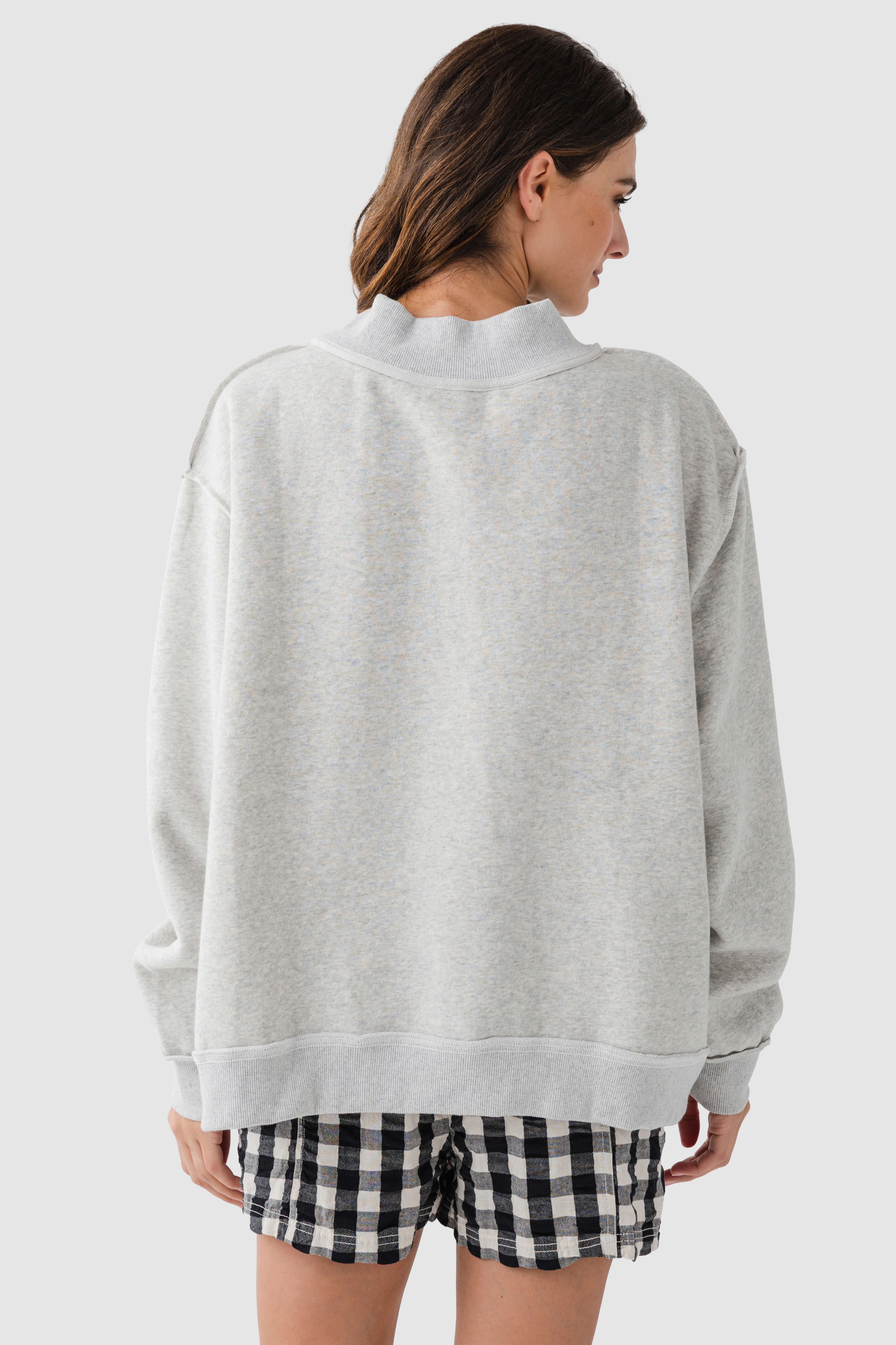 Bucketlist Reversible Mockneck Sweatshirt