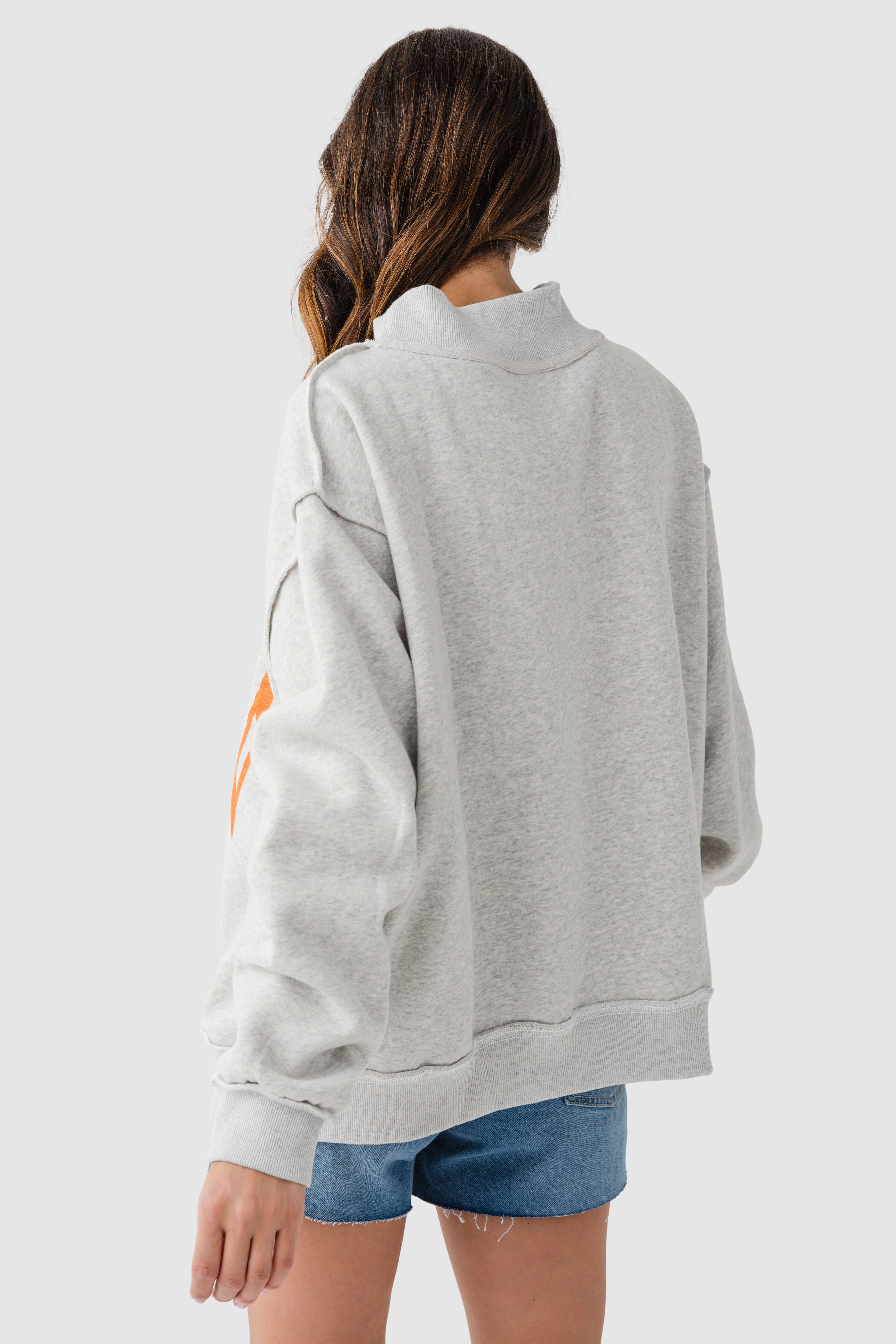 Bucketlist Reversible Mockneck Sweatshirt