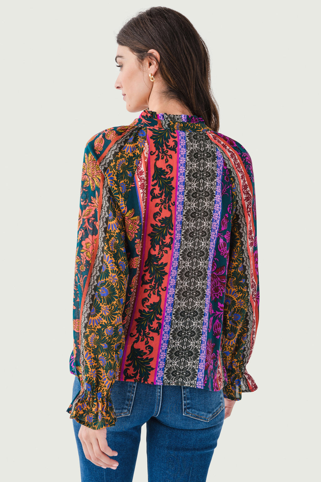 Dress Forum Patterned Long Sleeve Top