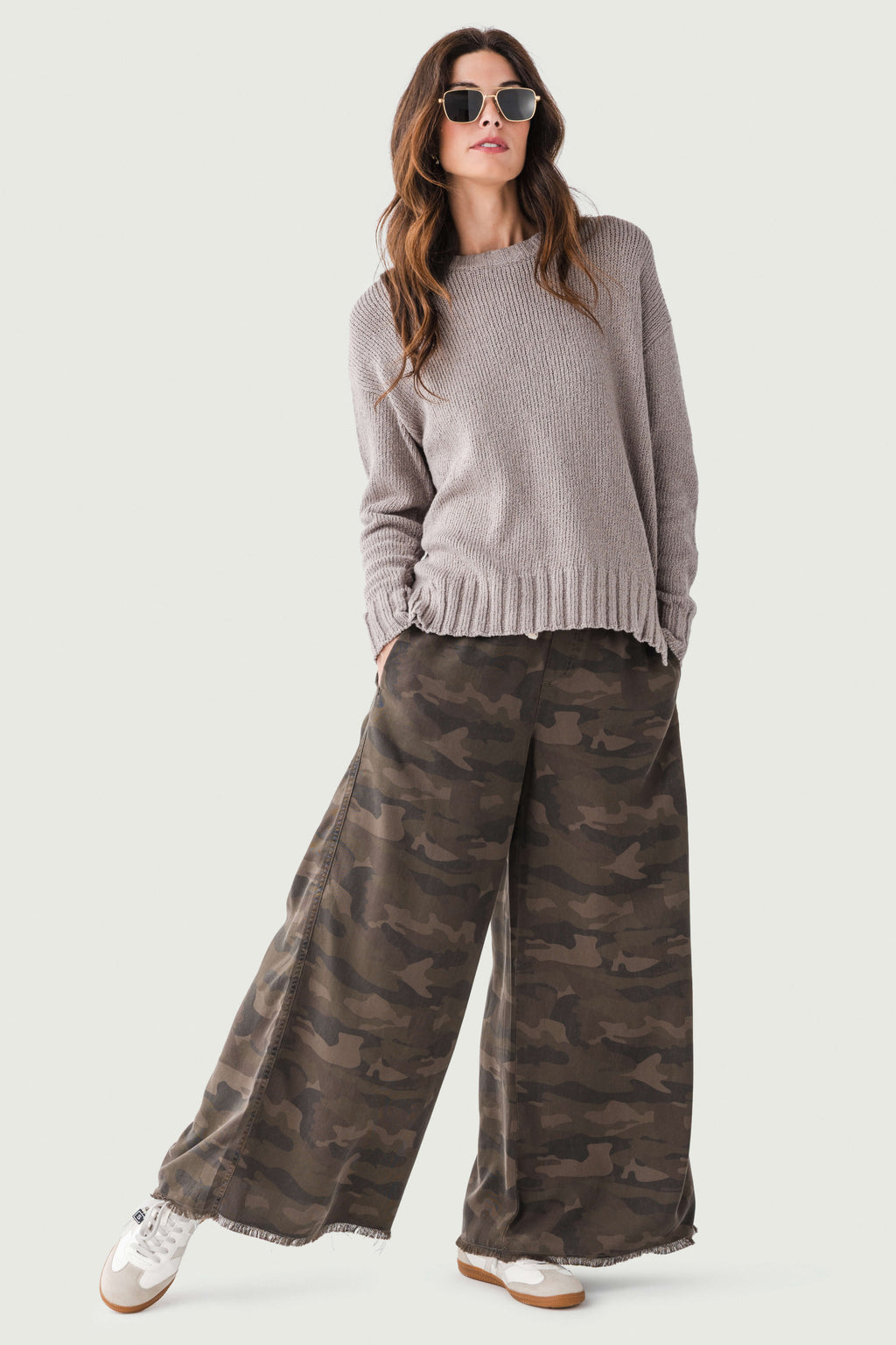 Vintage Havana Tencel Wide Leg Pant