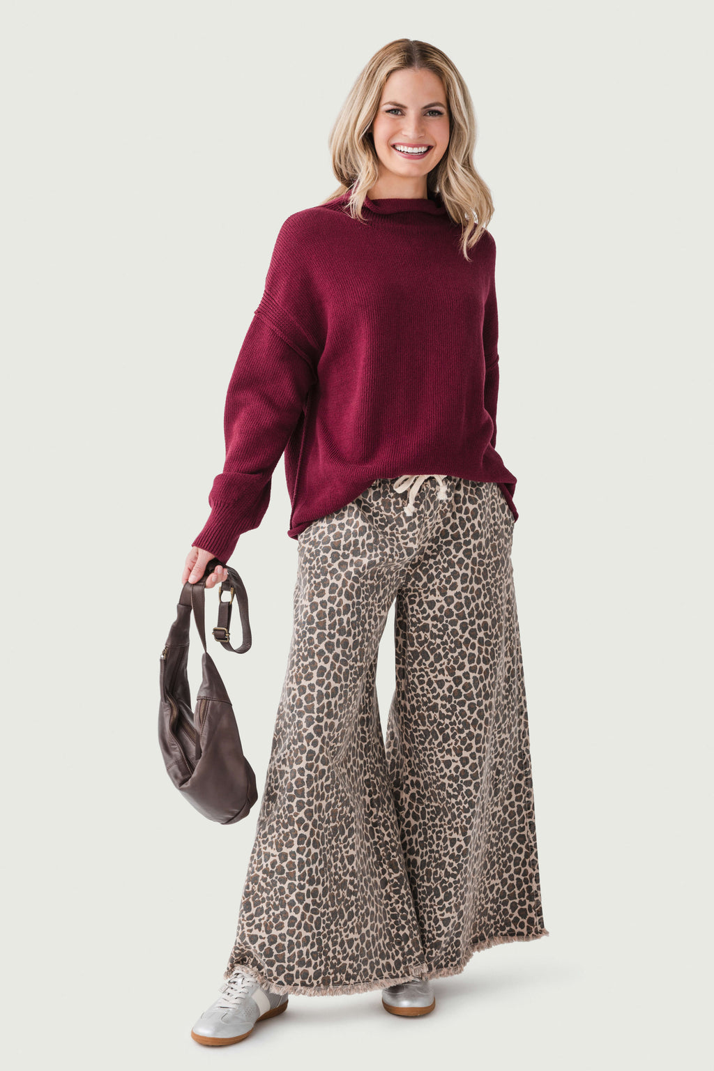 Free People WTF Torres Roll Neck Sweater