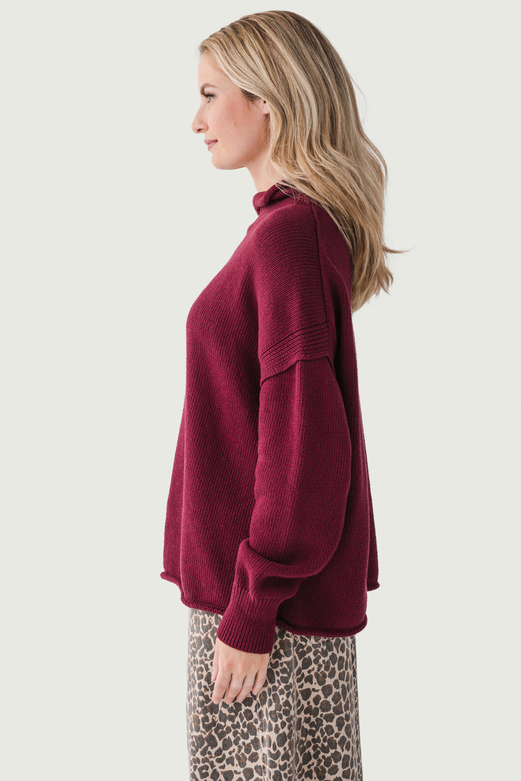 Free People WTF Torres Roll Neck Sweater
