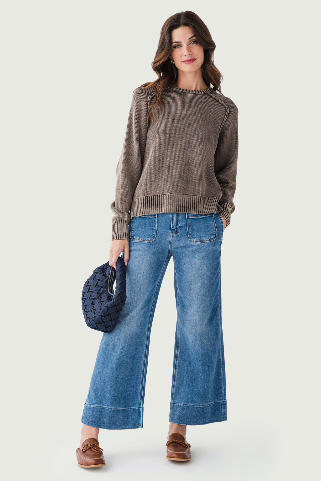 Risen Maeve High Rise Elastic Patch Pocket Jeans