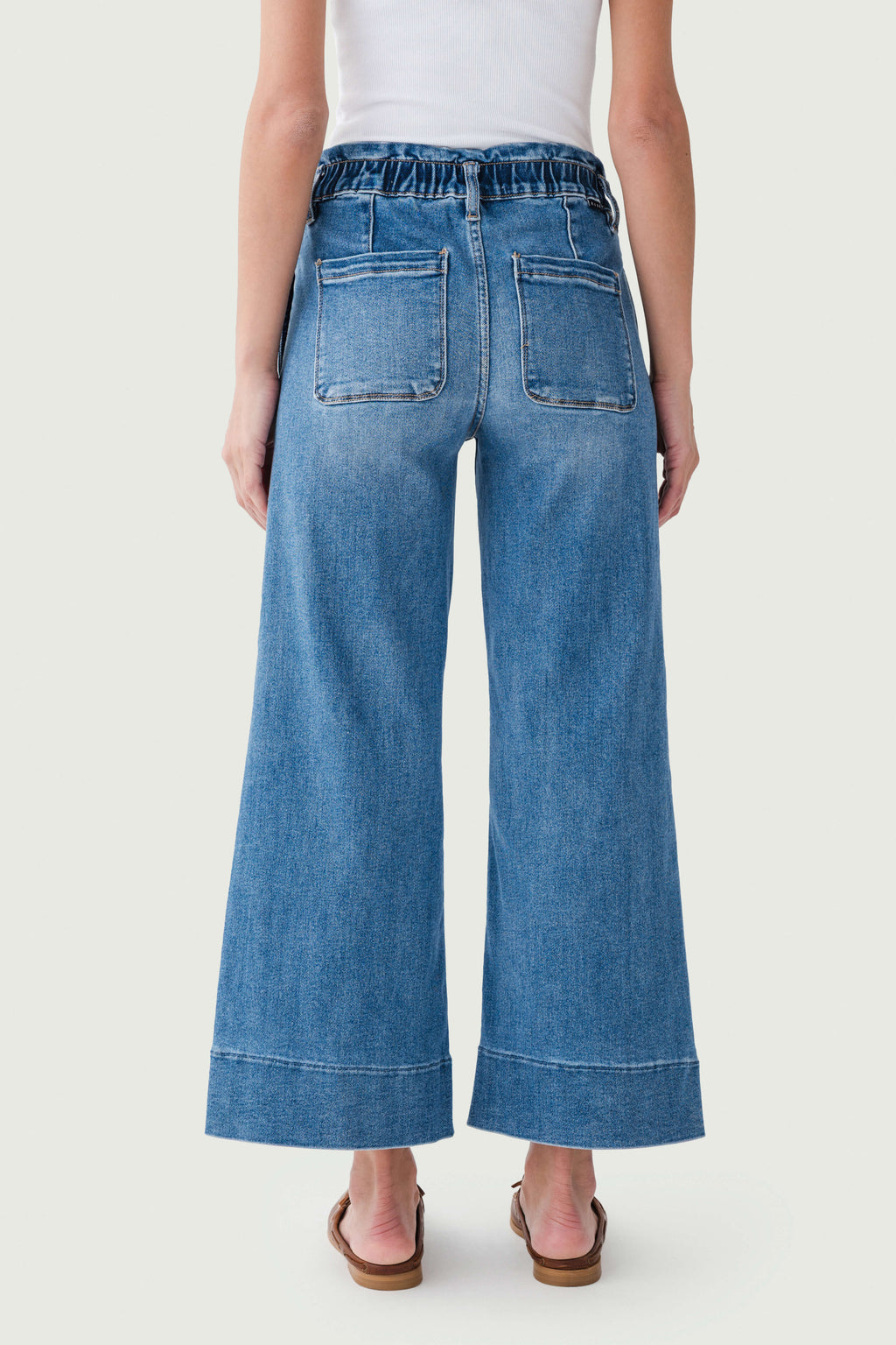 Risen Maeve High Rise Elastic Patch Pocket Jeans