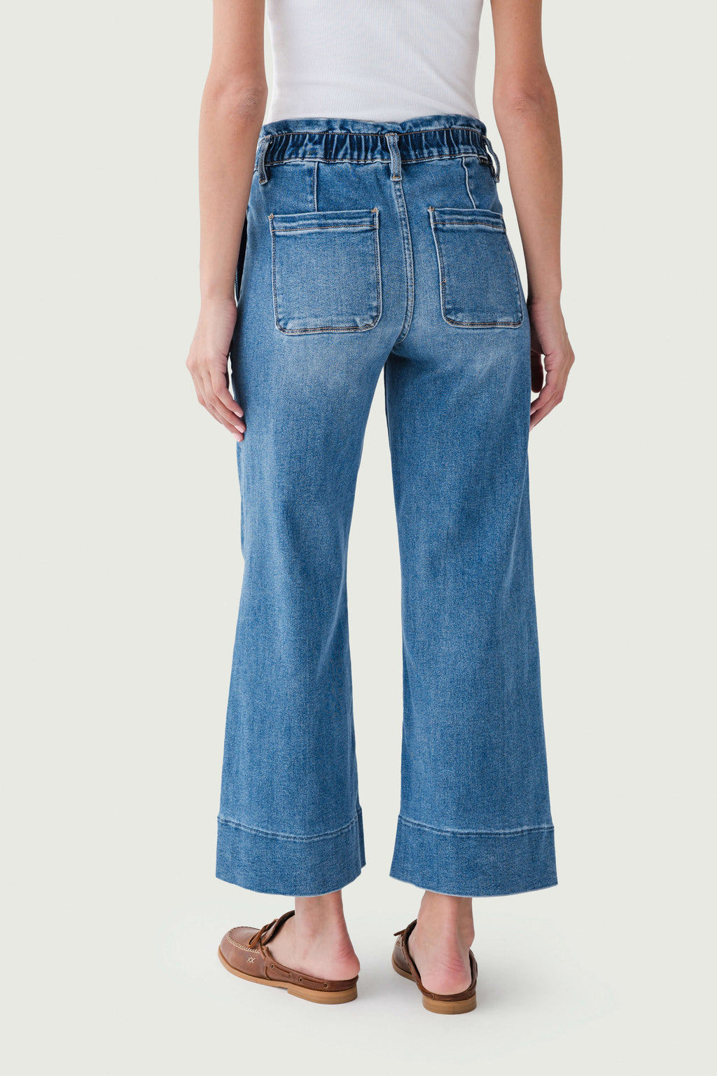 Risen Maeve High Rise Elastic Patch Pocket Jeans