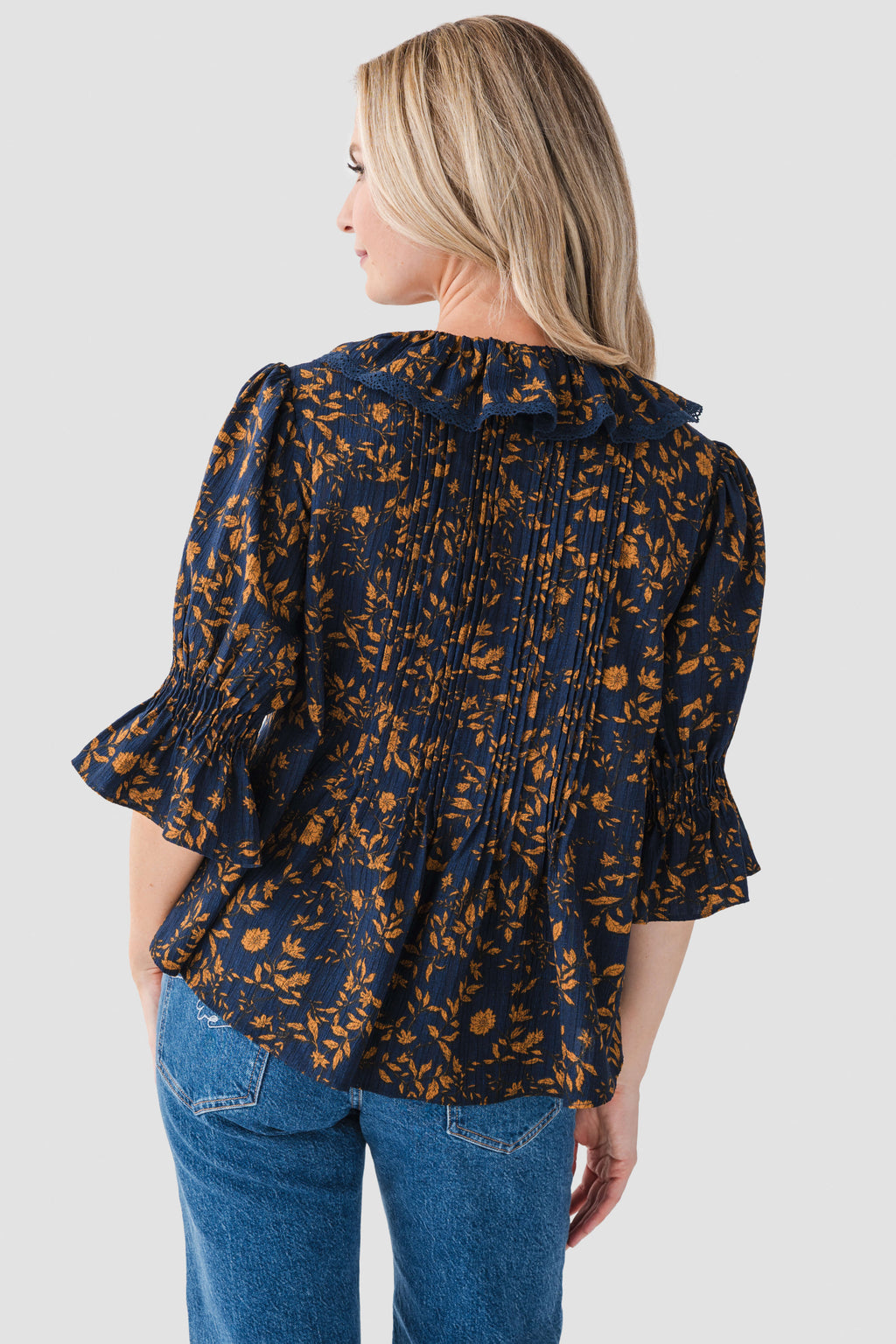 Fate Ruffle Front Short Sleeve Top