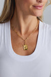 Susan Shaw Paperclip Lock Heart Necklace