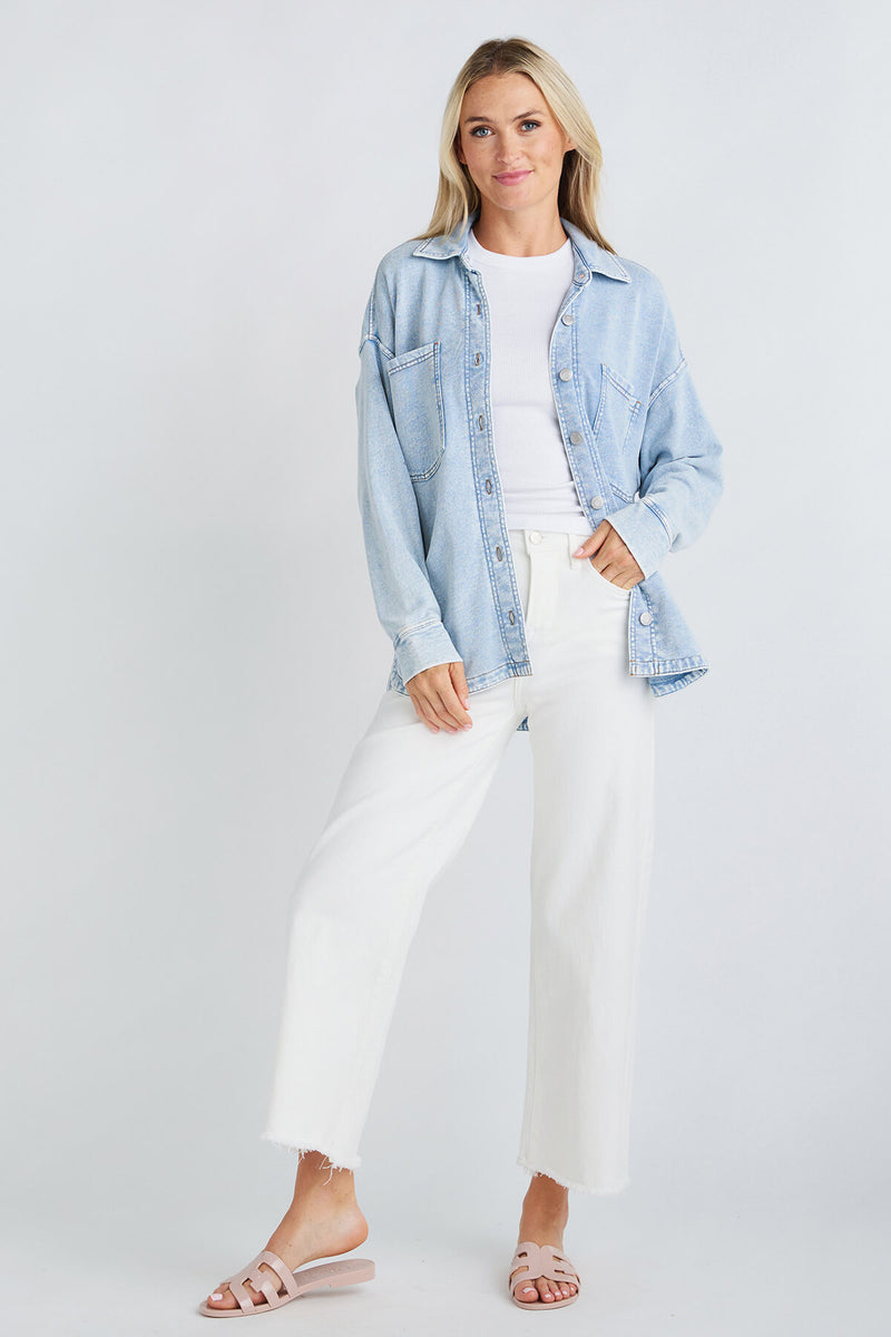 Z Supply All Day Knit Denim Jacket