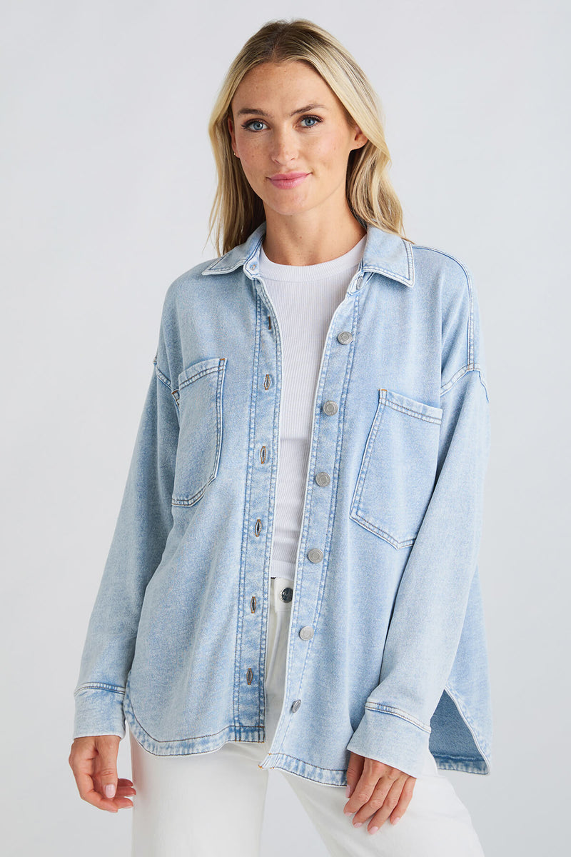 Z Supply All Day Knit Denim Jacket