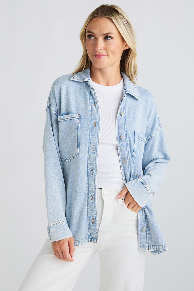 Z Supply All Day Knit Denim Jacket