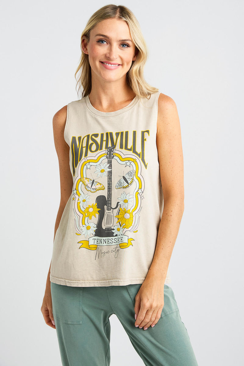 Oat Collective Nashville Tennessee Mineral Graphic Tank Top