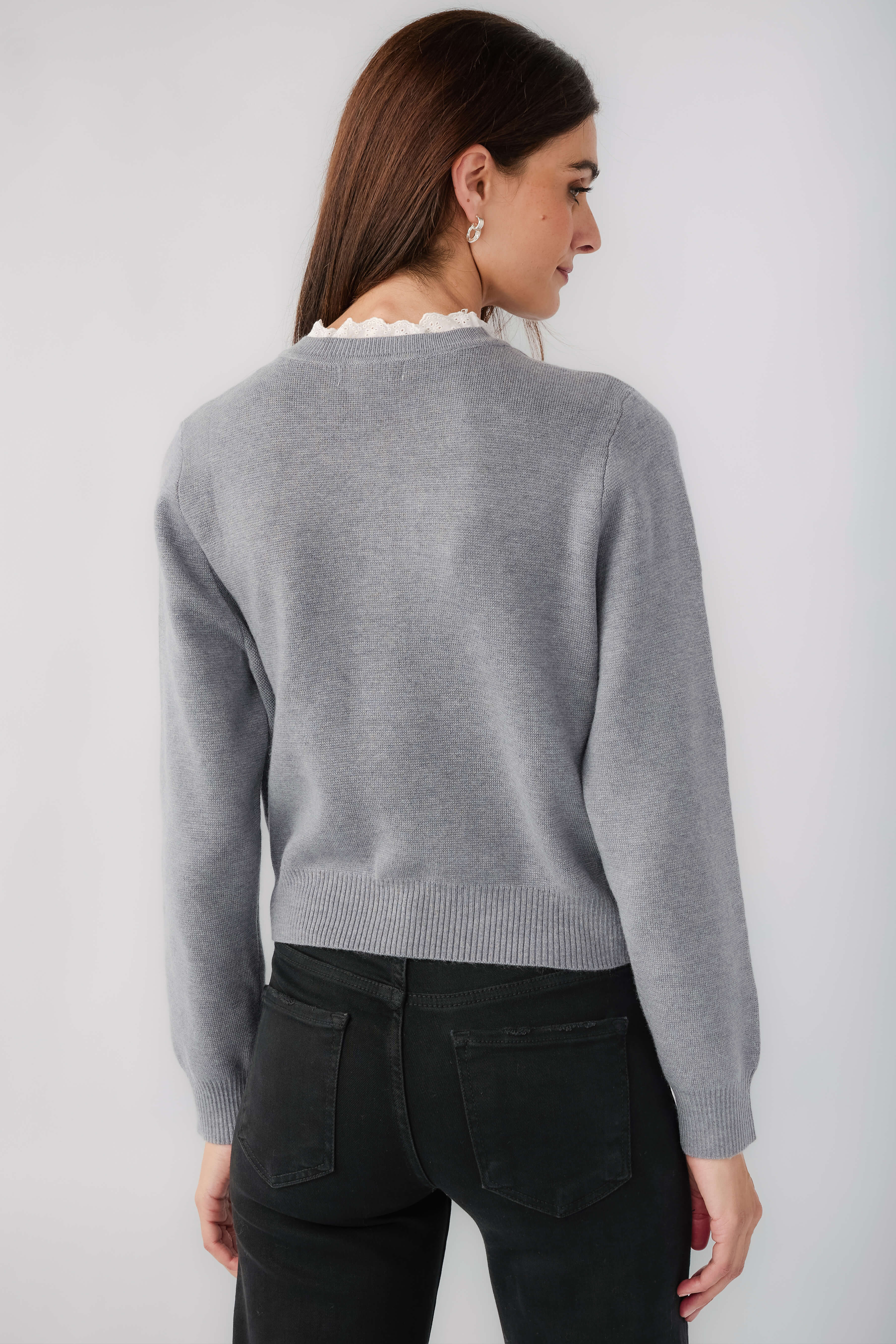 Lalavon Ruffled Button Down Cardigan – Social Threads
