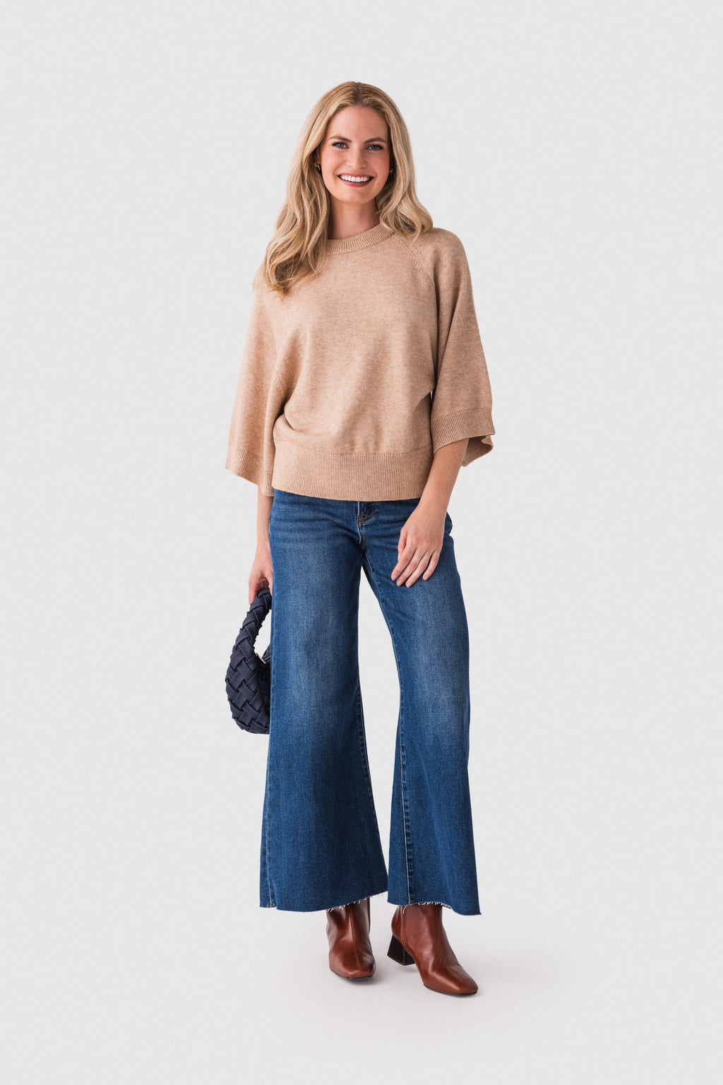 Jodifl Relaxed Short Sleeve Sweater Top