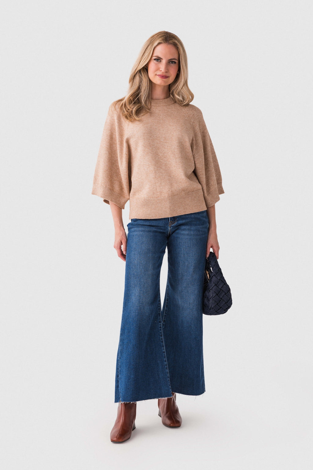 Jodifl Relaxed Short Sleeve Sweater Top