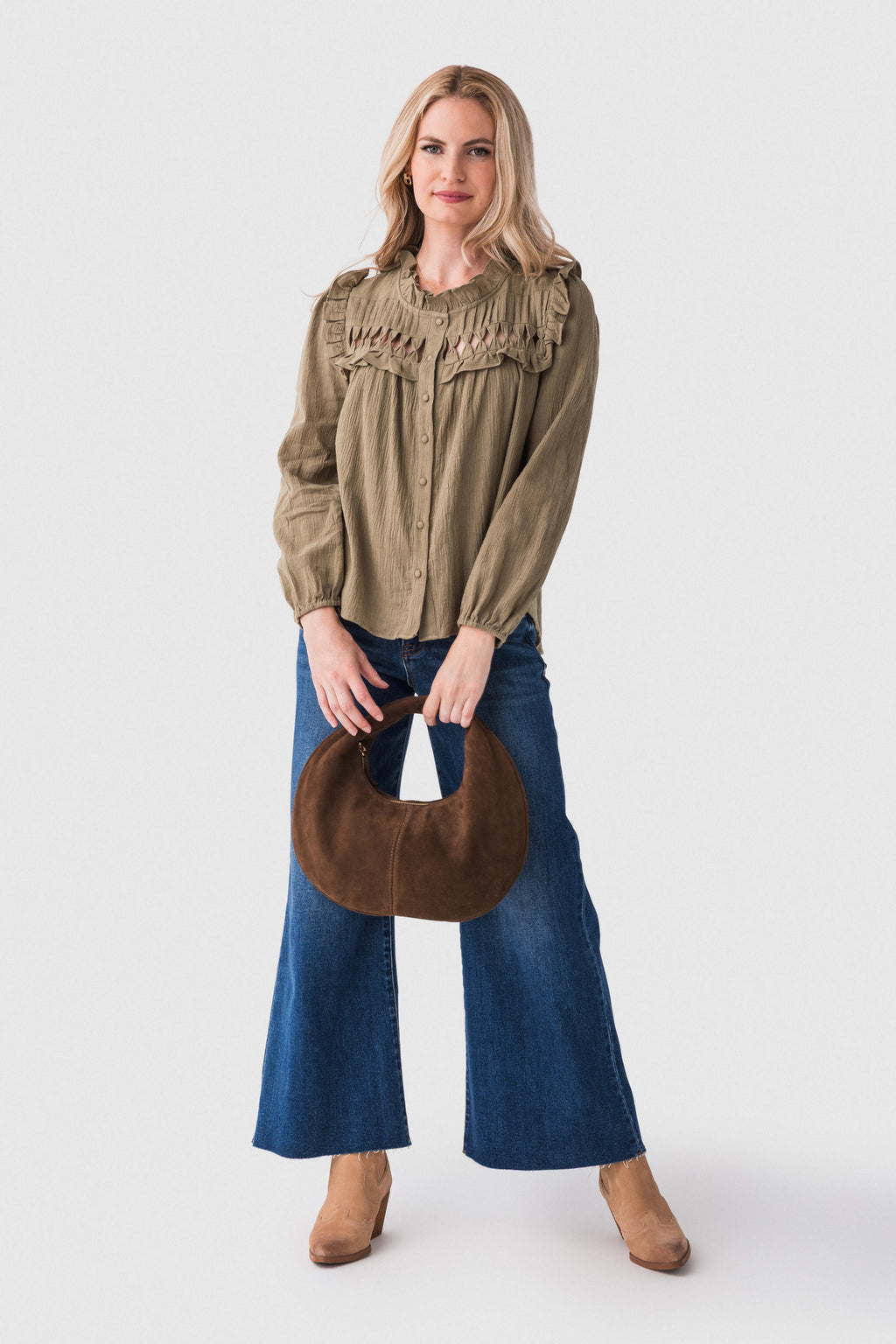 Cammelia Ruffle Detail Top