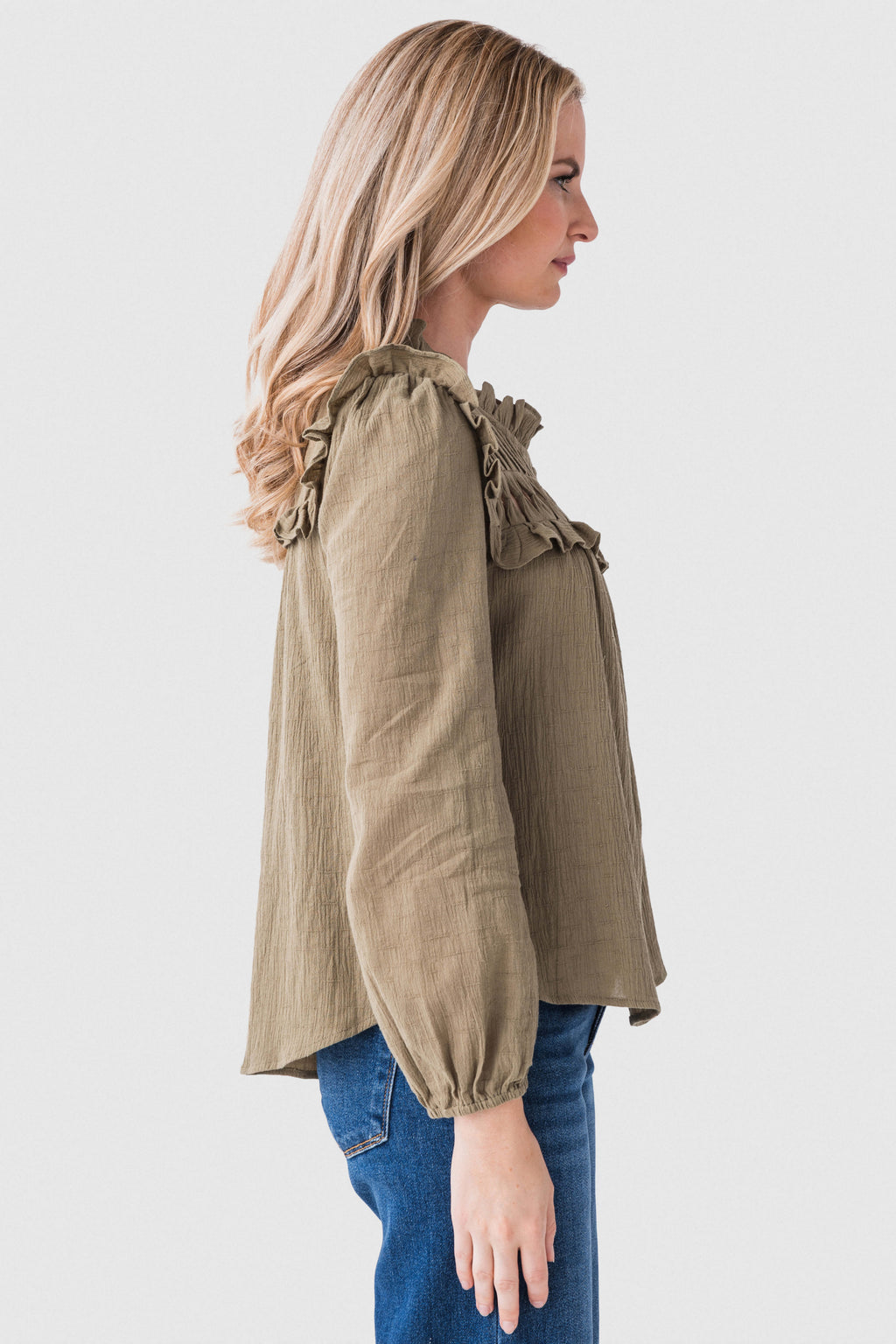 Cammelia Ruffle Detail Top