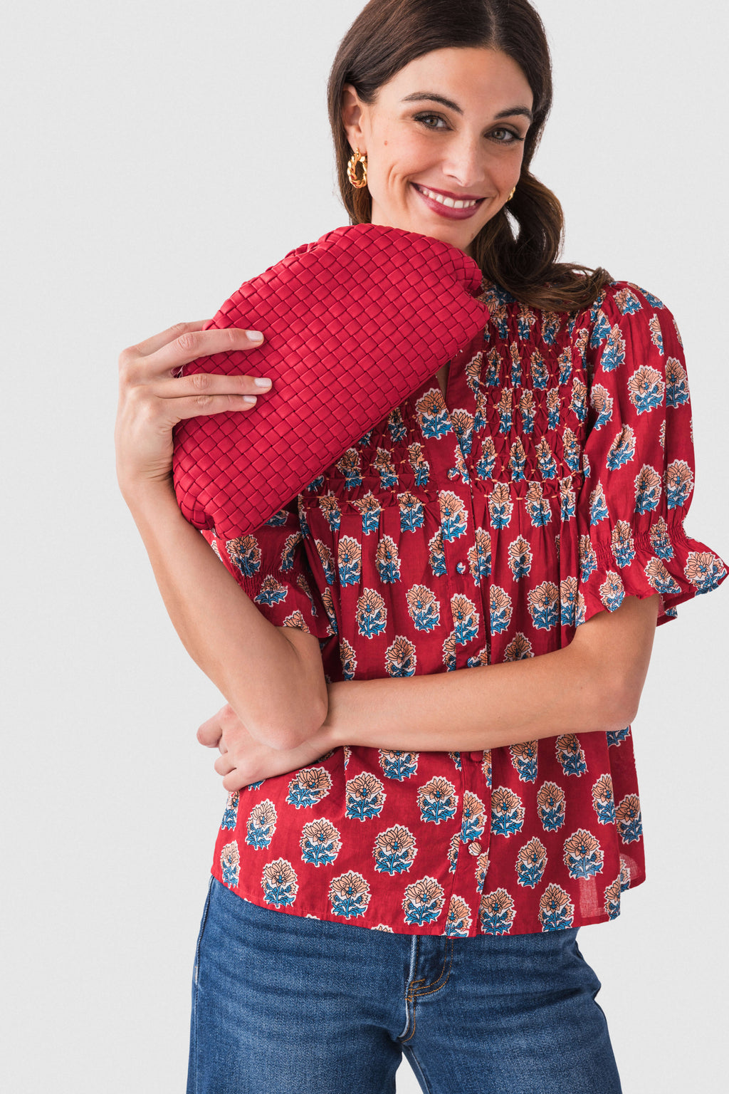 Urban Expressions Tate Woven Frame Clutch