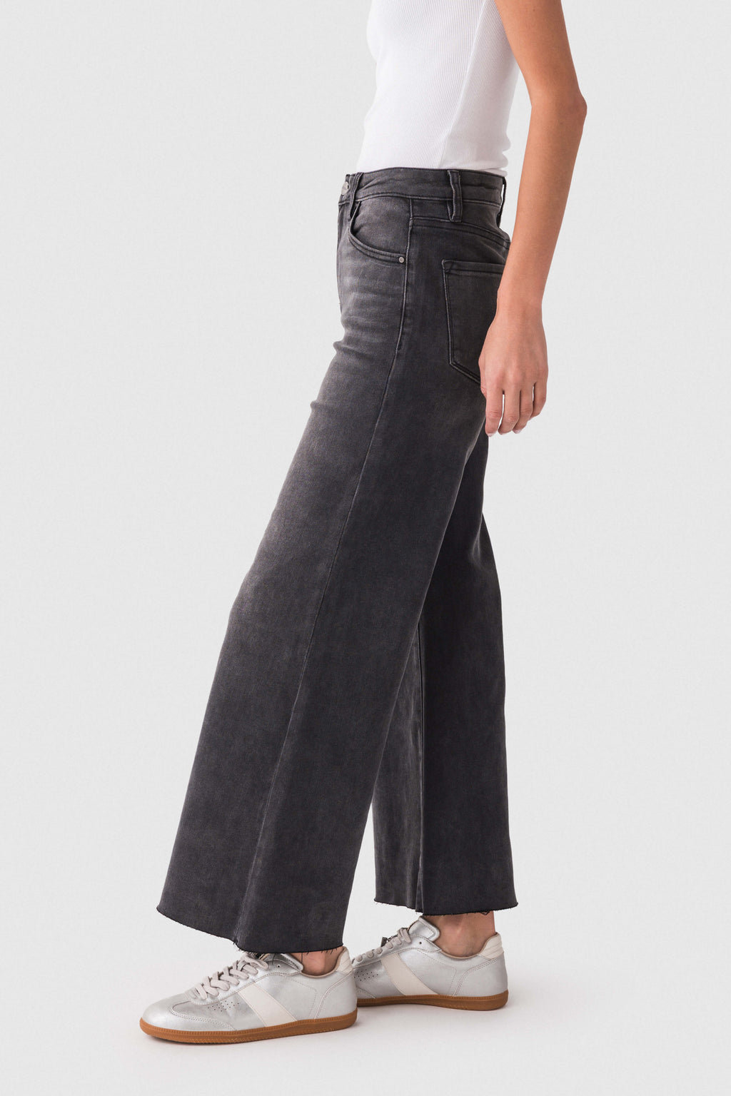 Risen Frannie Palazzo Raw Hem