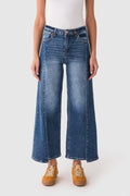 Risen Dylan High Rise Barrel Uneven Hem Jeans