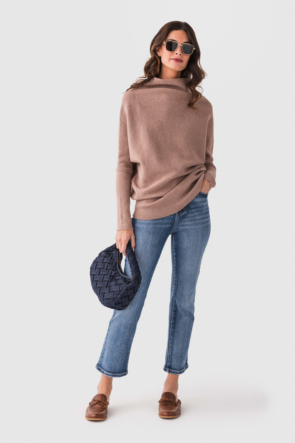 Blu Ivy Slouch Neck Dolman Pullover