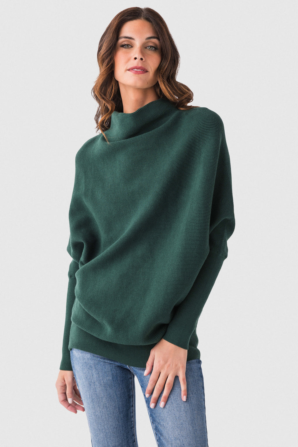 Blu Ivy Slouch Neck Dolman Pullover